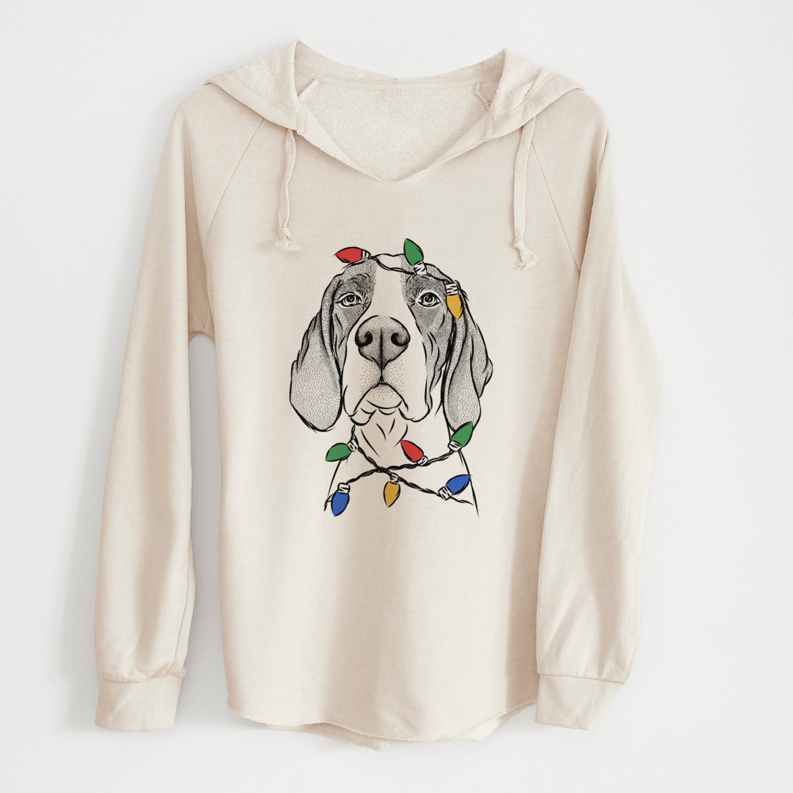 Christmas Lights Liam the English Pointer - Cali Wave Hooded Sweatshirt