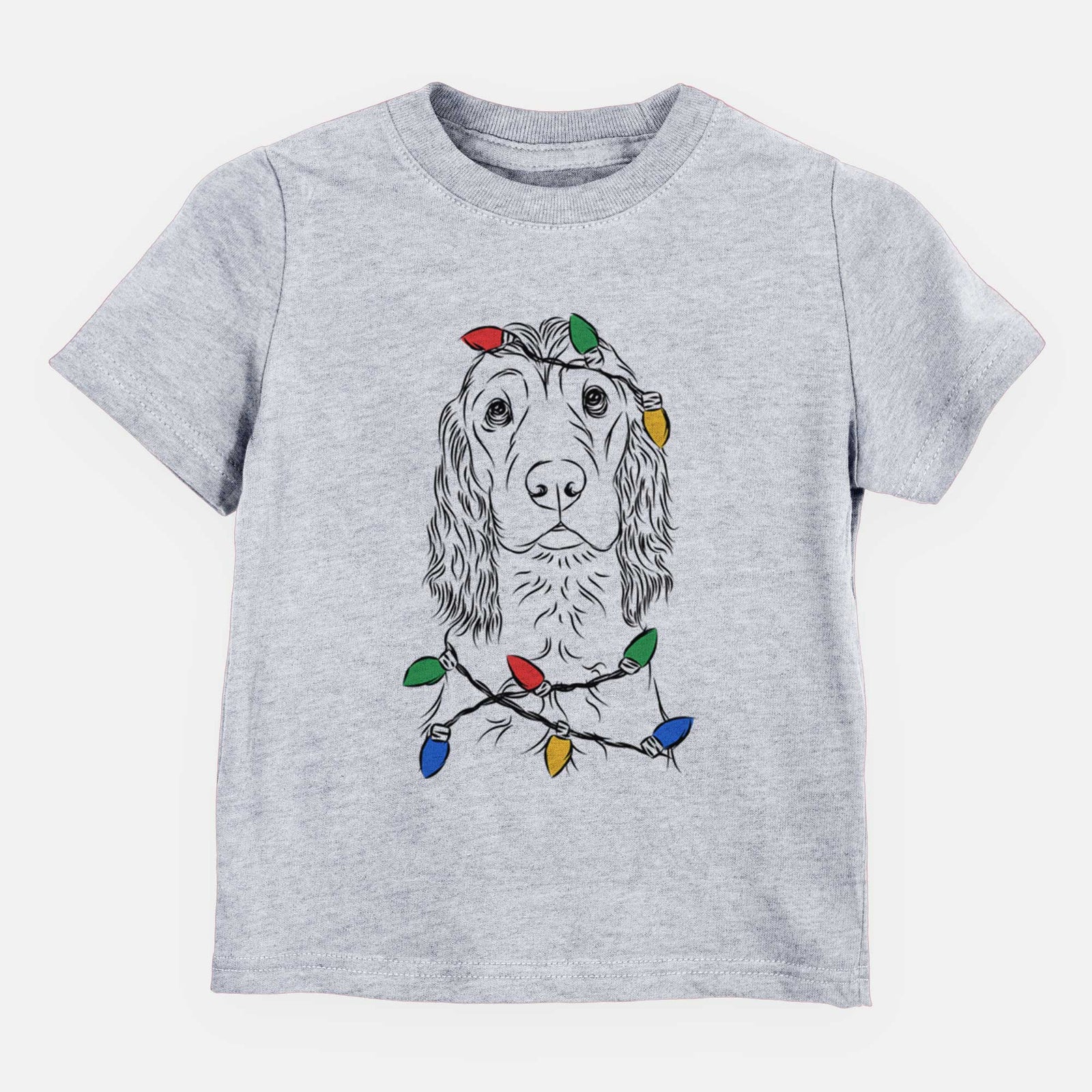 Christmas Lights Logan the Cocker Spaniel - Kids/Youth/Toddler Shirt