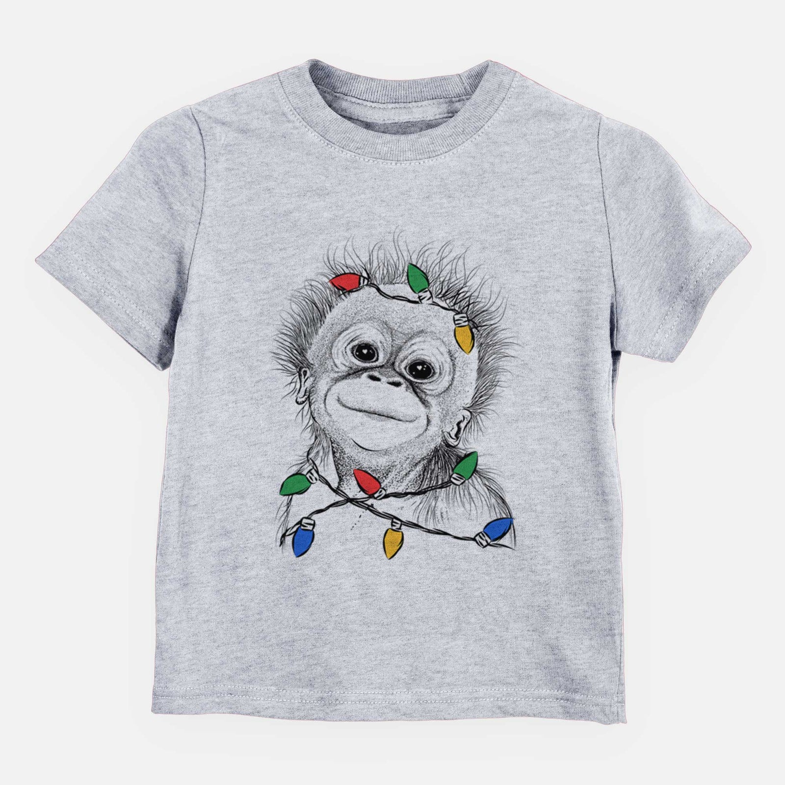 Christmas Lights Louie the Baby Orangutan - Kids/Youth/Toddler Shirt