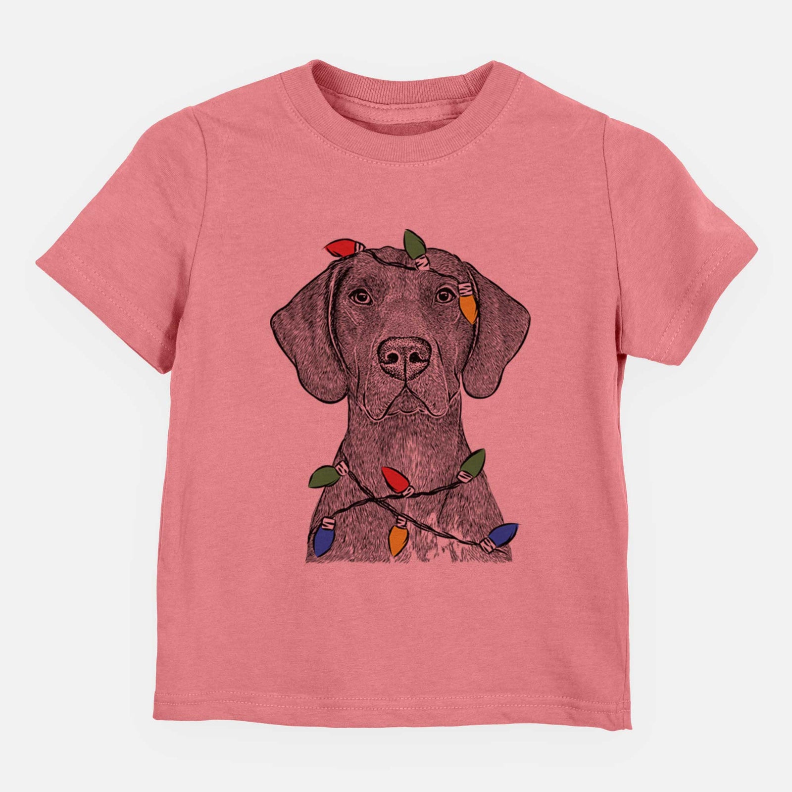 Christmas Lights Lucifer the German Shorthaired Pointer - Kids/Youth/Toddler Shirt