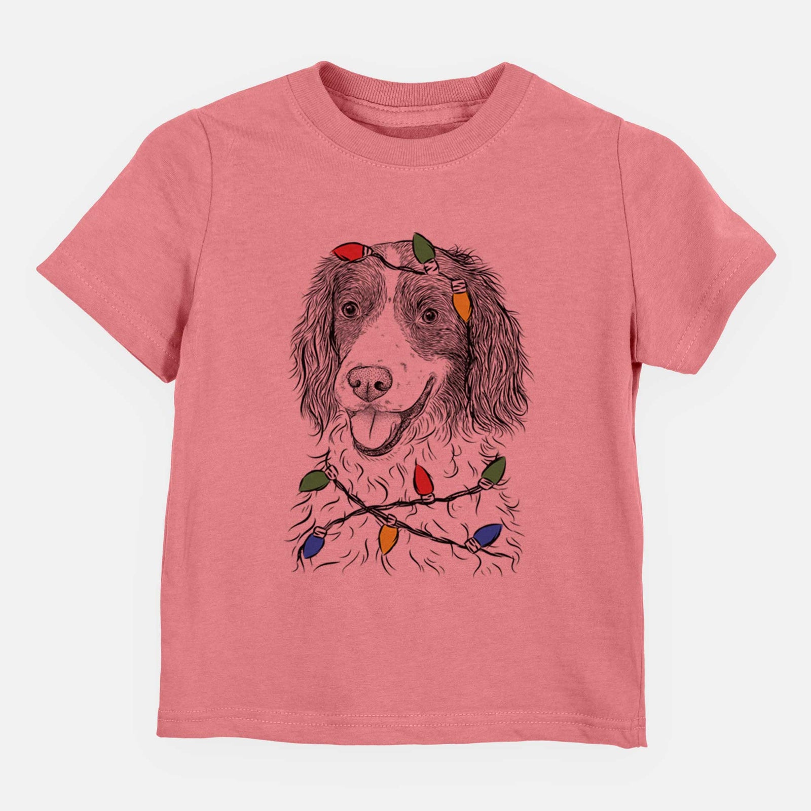 Christmas Lights Maggie the Springer Spaniel - Kids/Youth/Toddler Shirt