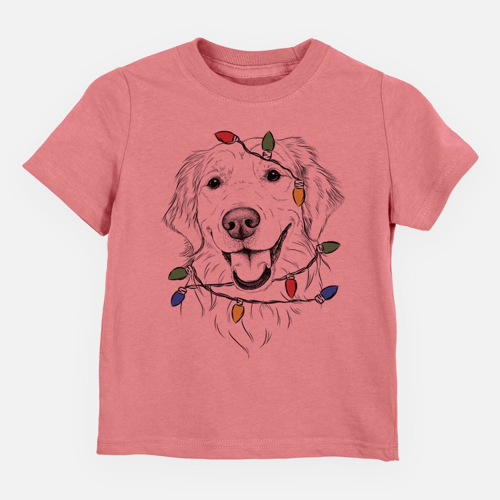 Christmas Lights Maple the Golden Retriever - Kids/Youth/Toddler Shirt