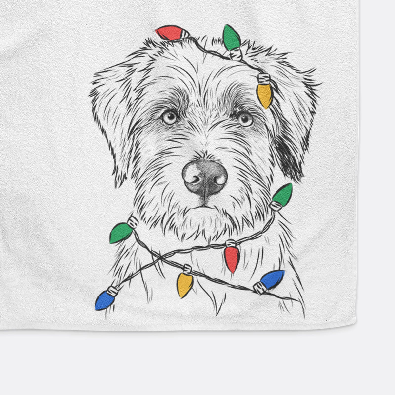 Marek the Bernedoodle Decorative Hand Towel