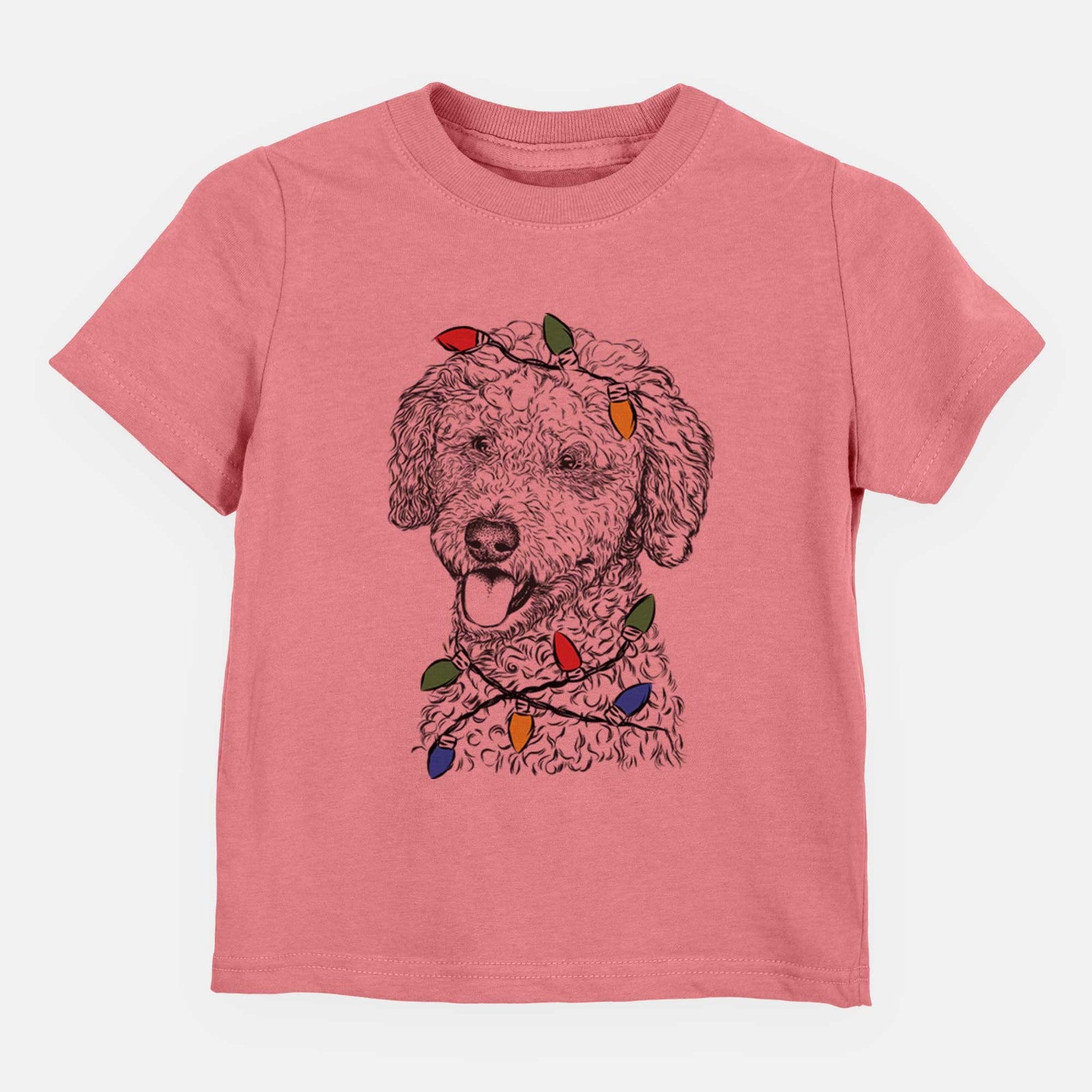Christmas Lights Marlow the Goldendoodle - Kids/Youth/Toddler Shirt
