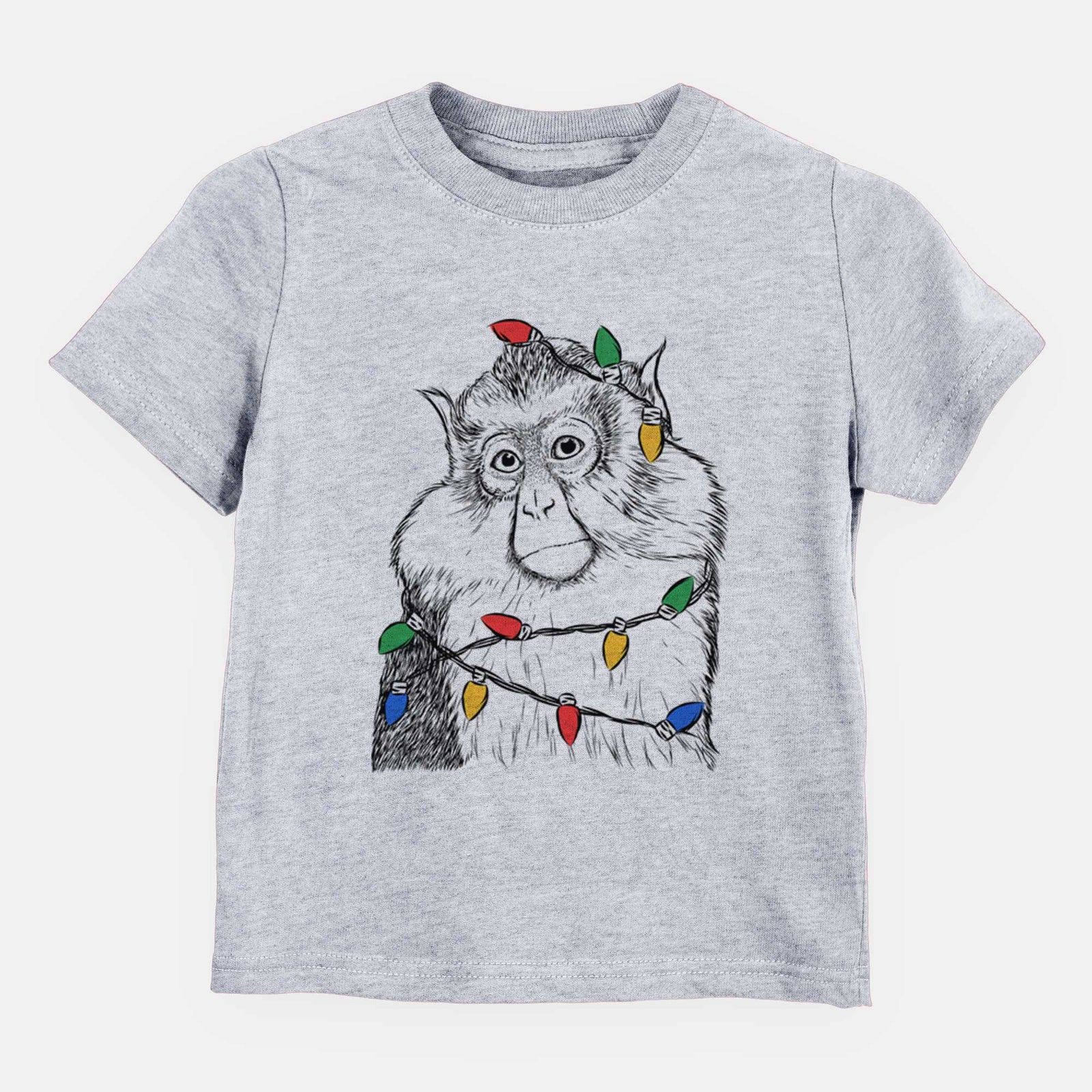 Christmas Lights Matata the Mona Monkey - Kids/Youth/Toddler Shirt