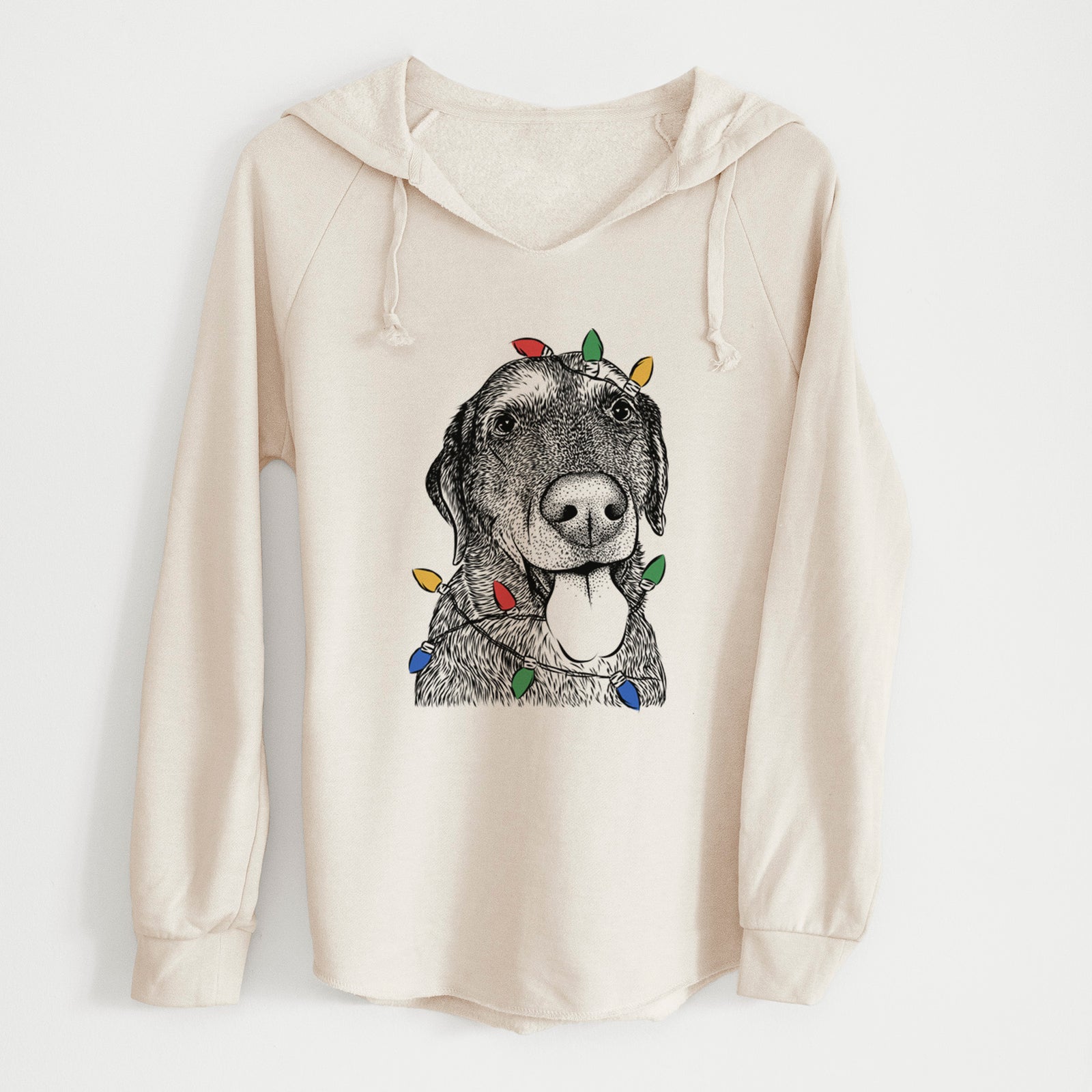 Christmas Lights Max the Labrador Retriever - Cali Wave Hooded Sweatshirt