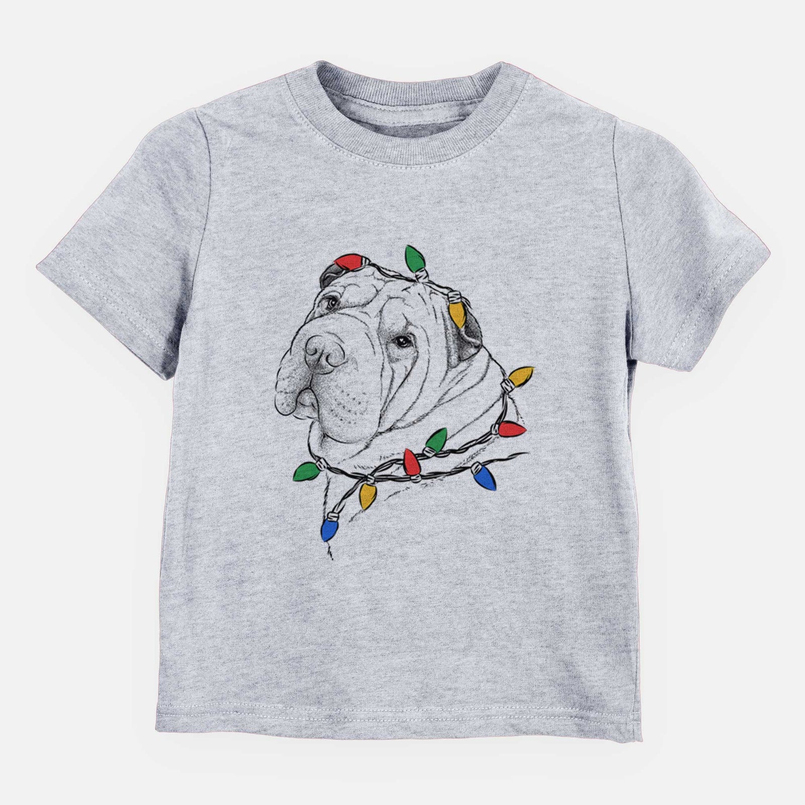 Christmas Lights Maximus the Shar Pei - Kids/Youth/Toddler Shirt