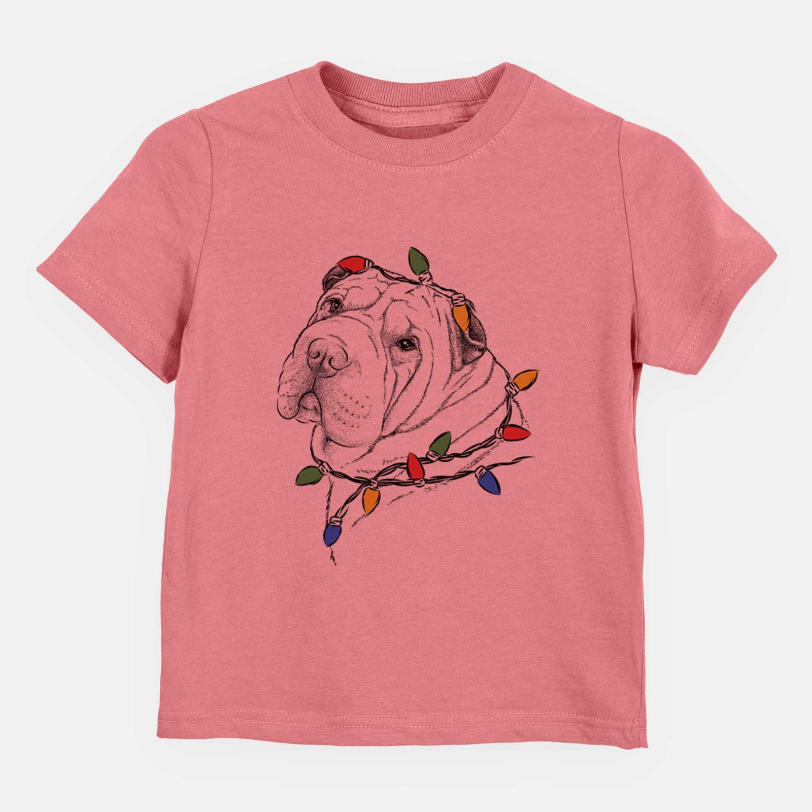 Christmas Lights Maximus the Shar Pei - Kids/Youth/Toddler Shirt