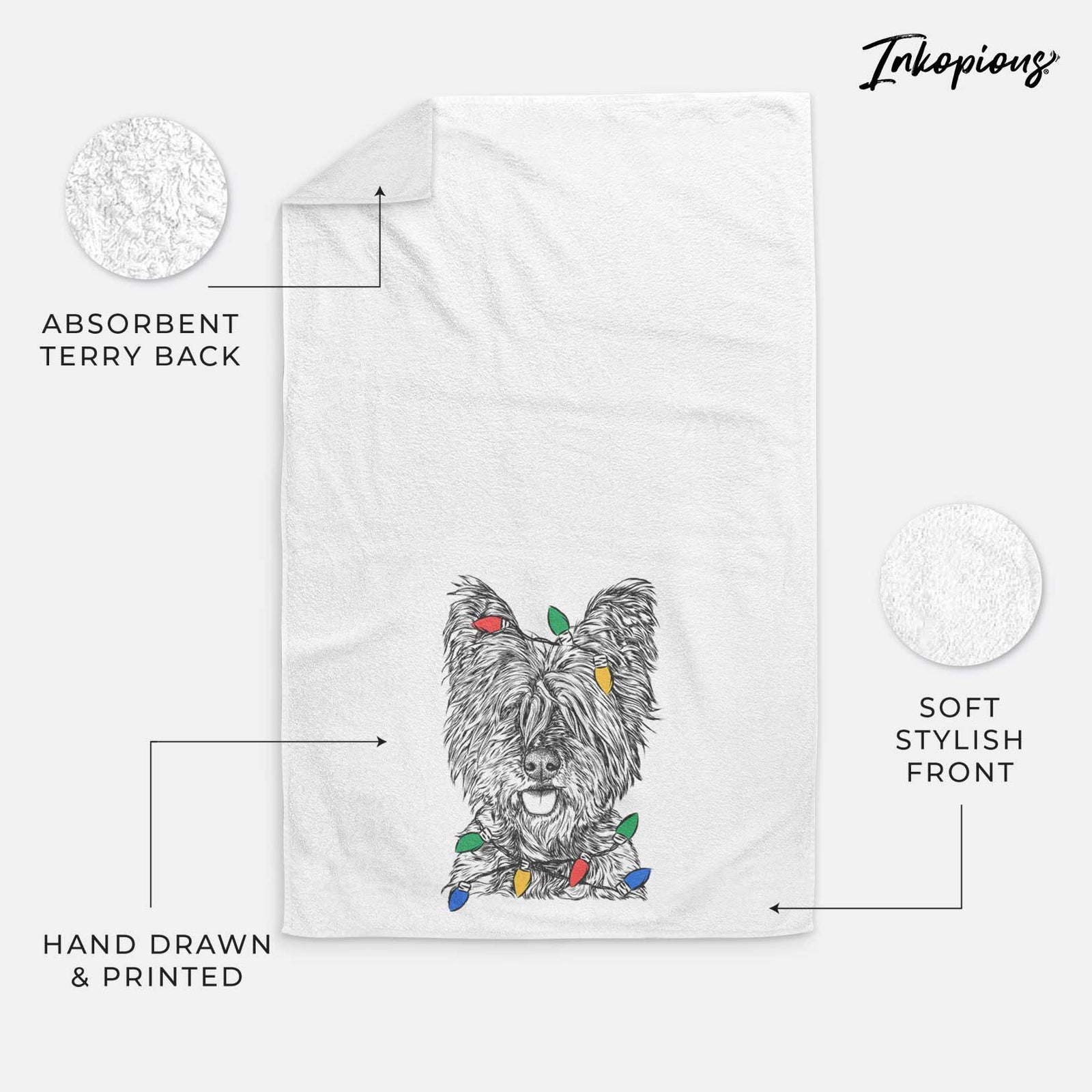 McDuff the Cairn Terrier Decorative Hand Towel