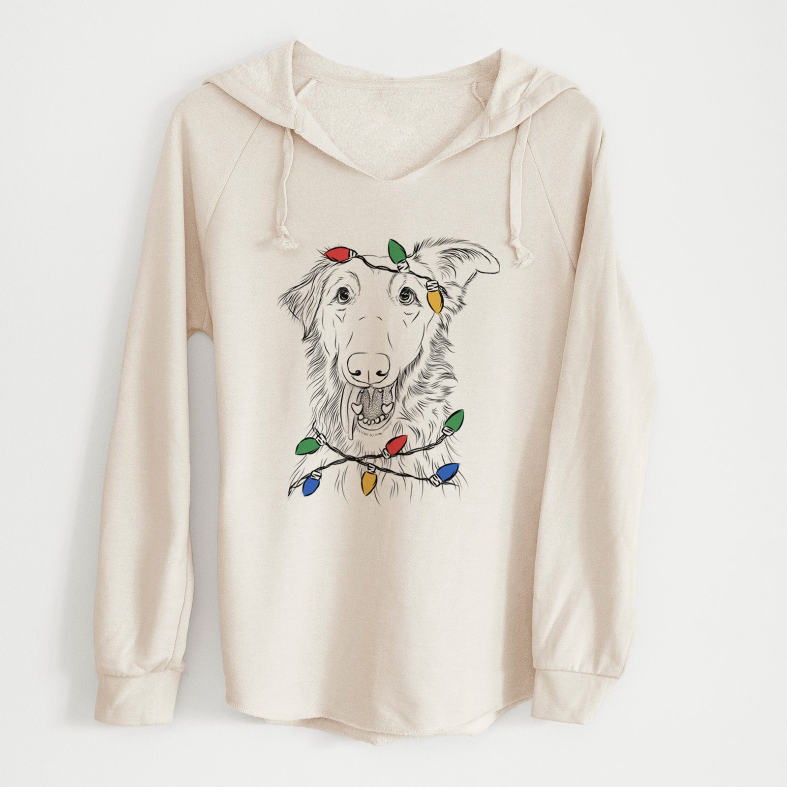 Christmas Lights Mila the Mixed Breed - Cali Wave Hooded Sweatshirt