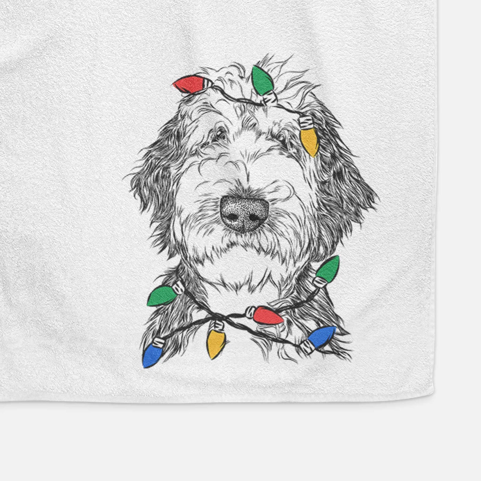 Milo Fluff the Sheepadoodle Decorative Hand Towel