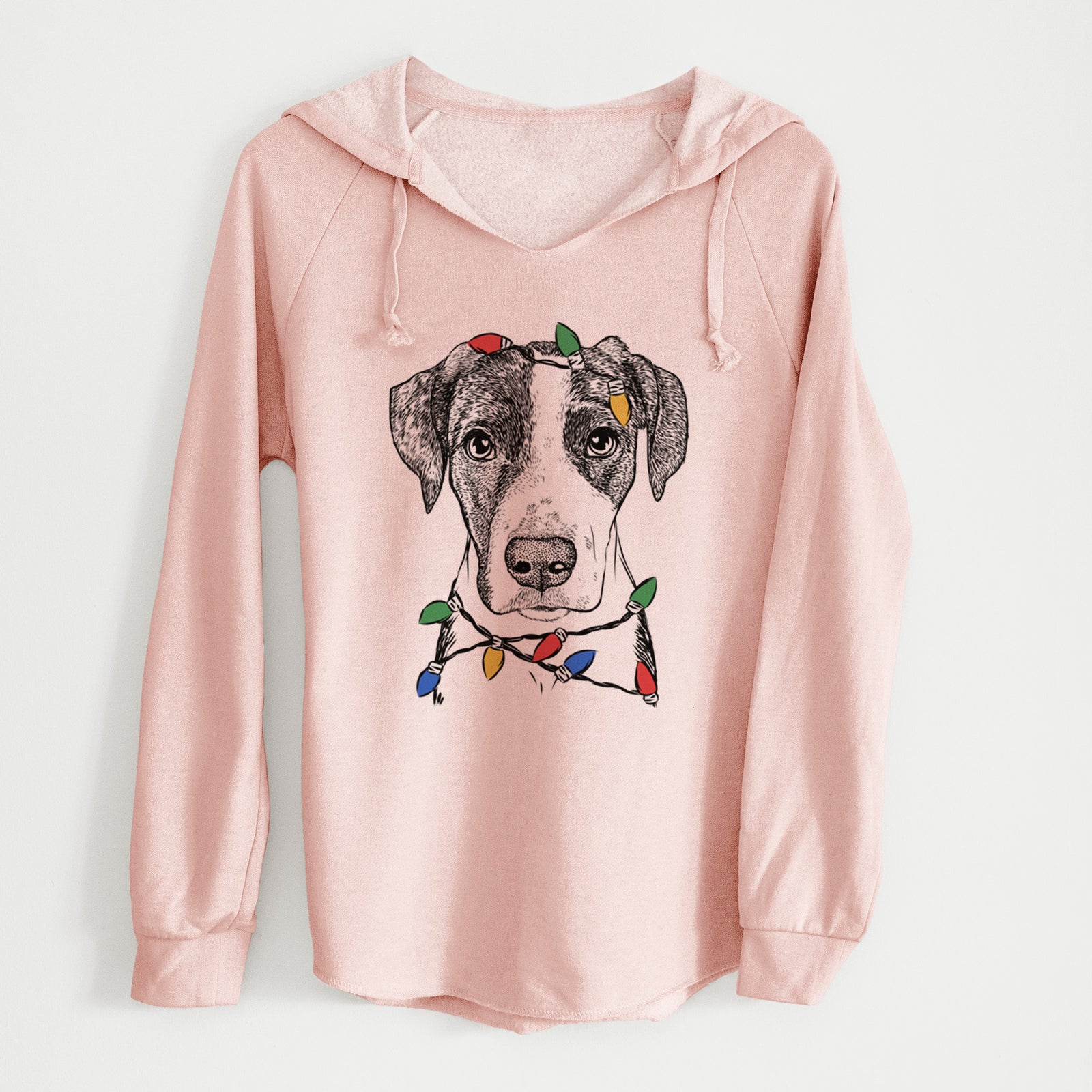 Christmas Lights Milo the Mixed Breed - Cali Wave Hooded Sweatshirt