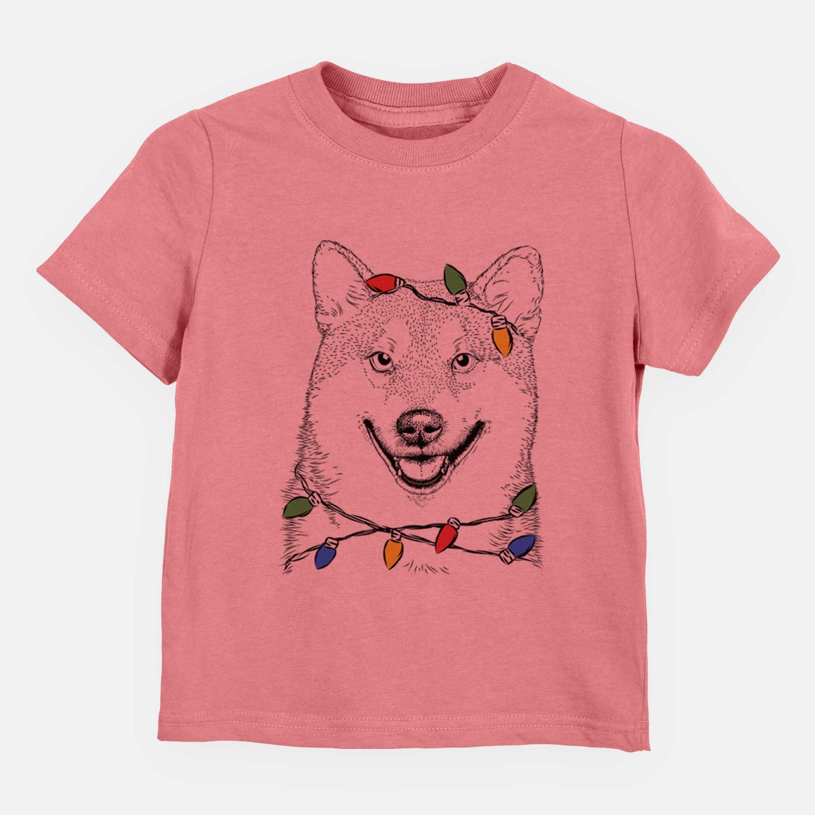 Christmas Lights Mitsu the Shiba Inu - Kids/Youth/Toddler Shirt