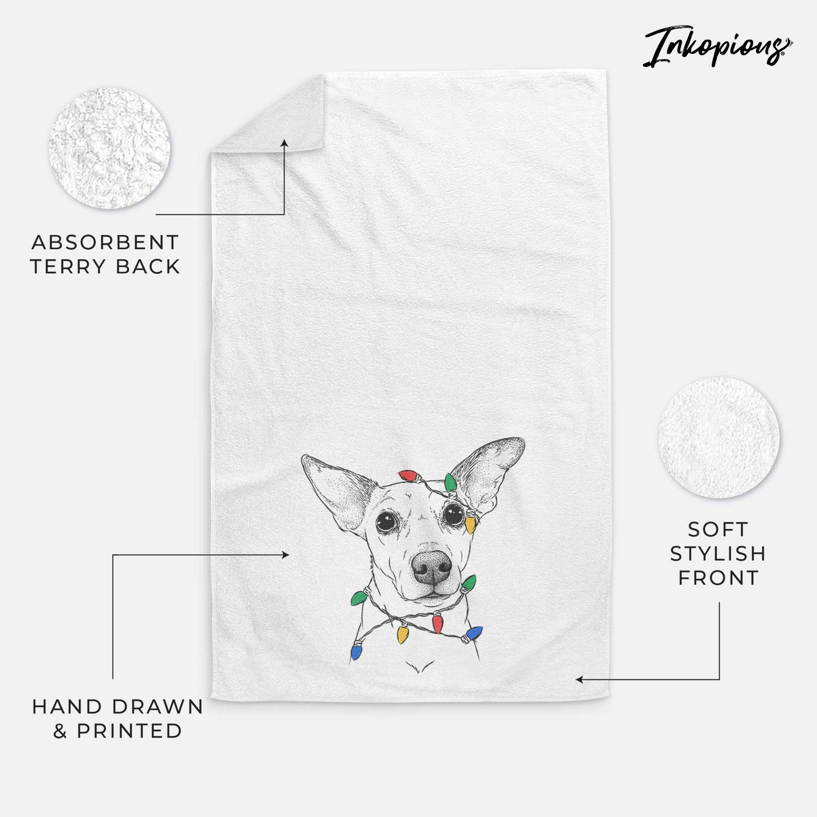 Molly the Jack Russell Terrier Decorative Hand Towel