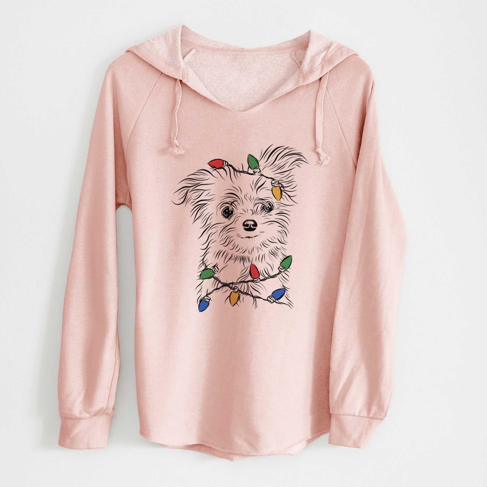 Christmas Lights Mr. Gucci Poochi the Maltese - Cali Wave Hooded Sweatshirt