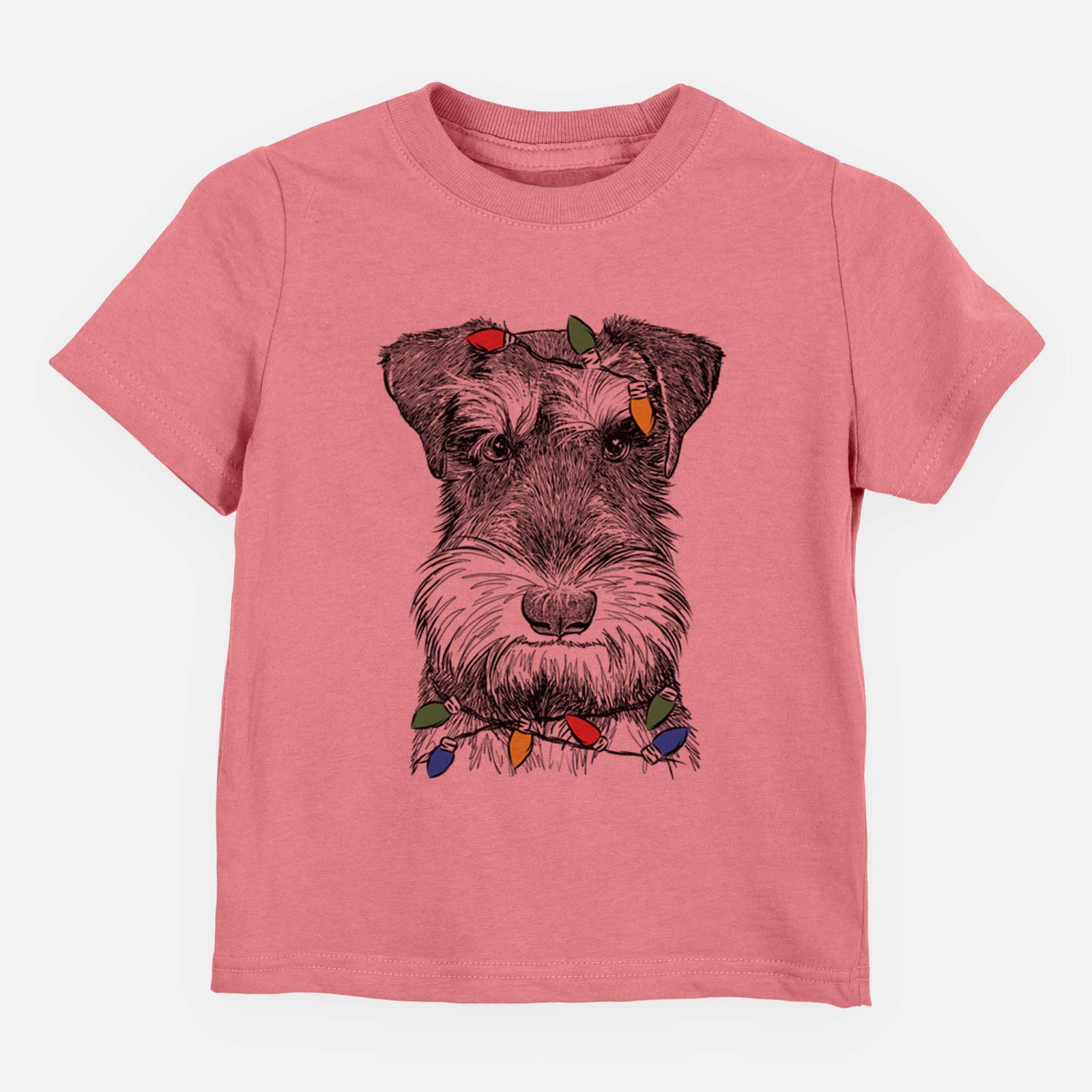 Christmas Lights Murphy the Mini Schnauzer - Kids/Youth/Toddler Shirt