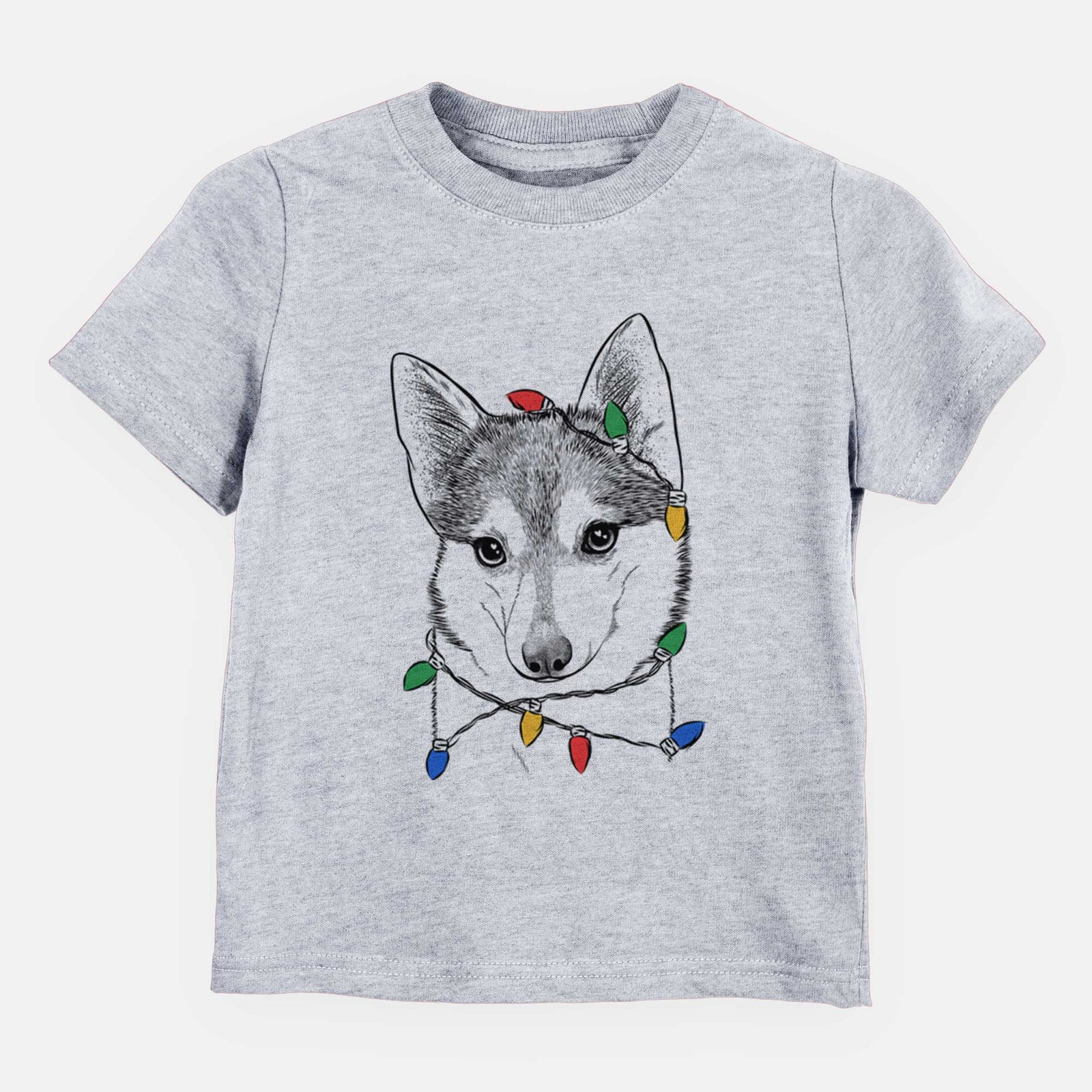 Christmas Lights Nami the Alaskan Klee Kai - Kids/Youth/Toddler Shirt
