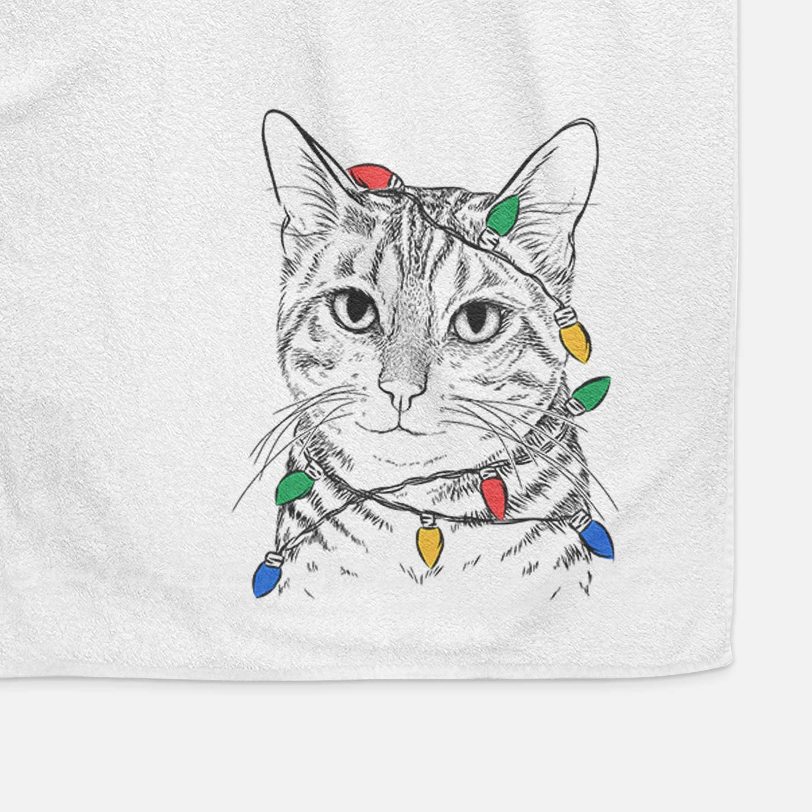 Nell the Tabby Cat Decorative Hand Towel