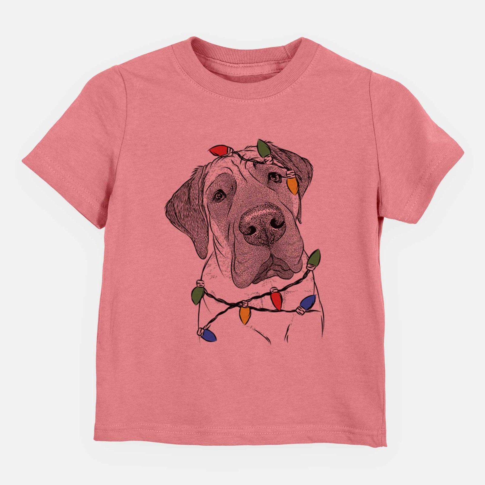 Christmas Lights Nutterbutter the English Mastiff - Kids/Youth/Toddler Shirt