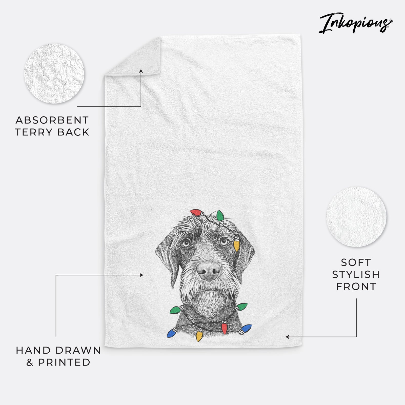 Oakley the Pudelpointer Decorative Hand Towel