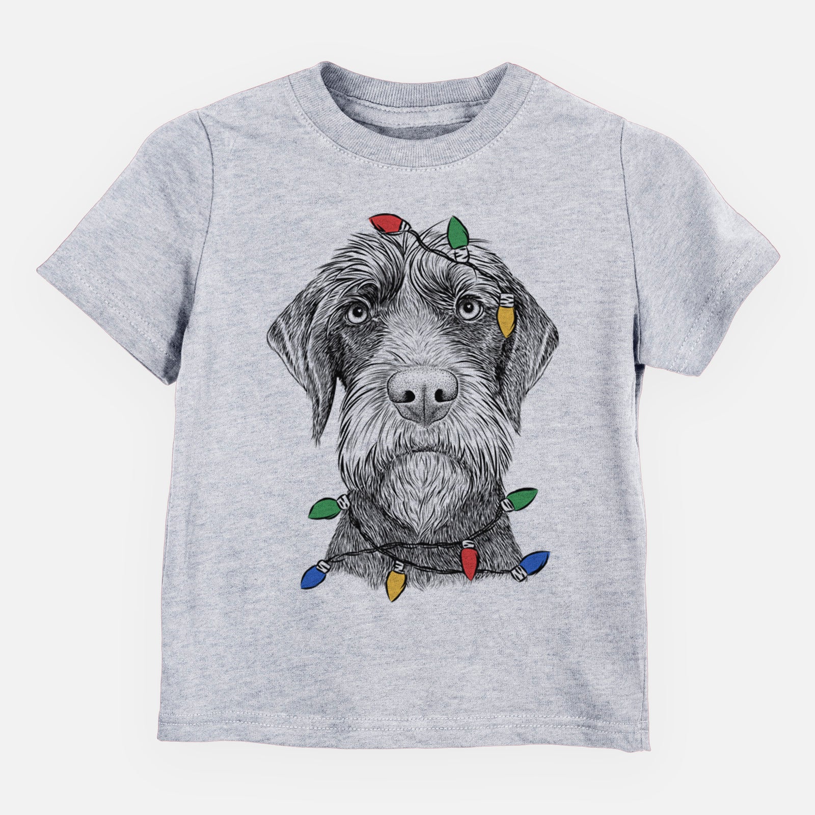 Christmas Lights Oakley the Pudelpointer - Kids/Youth/Toddler Shirt