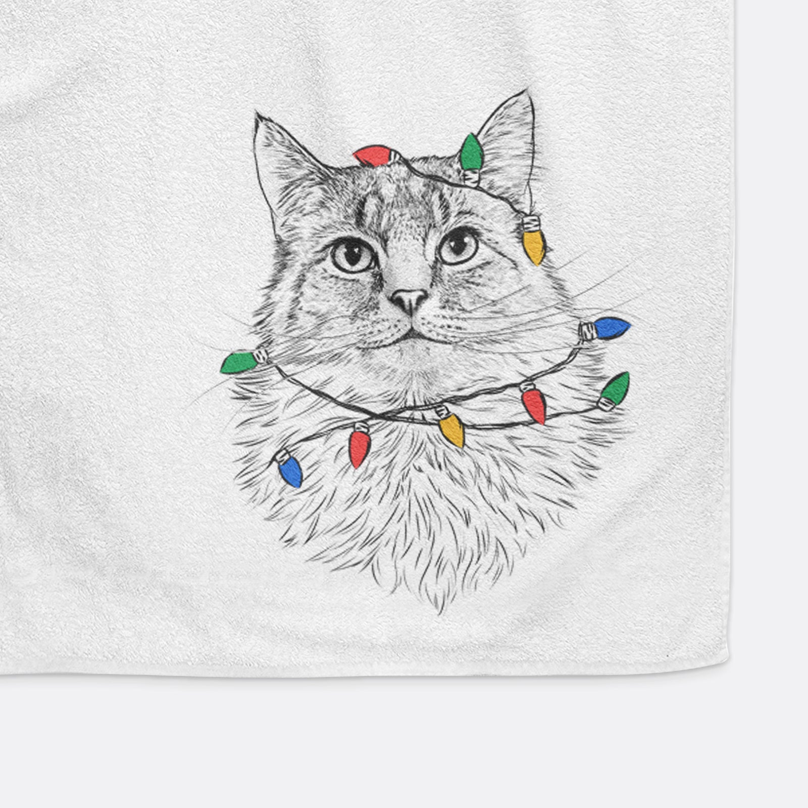Olive the Cat Decorative Hand Towel