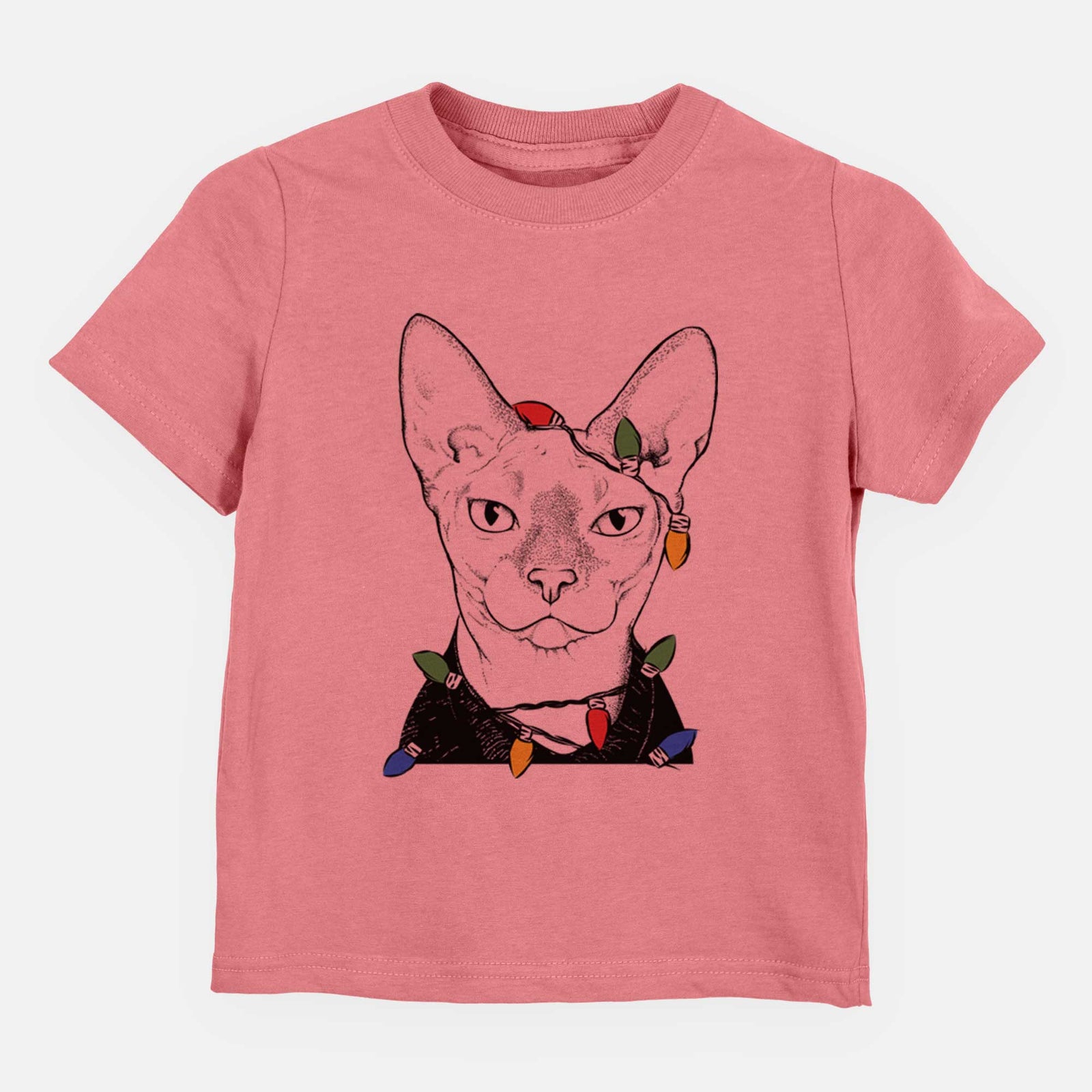 Christmas Lights Oliver Watson the Sphynx Cat - Kids/Youth/Toddler Shirt