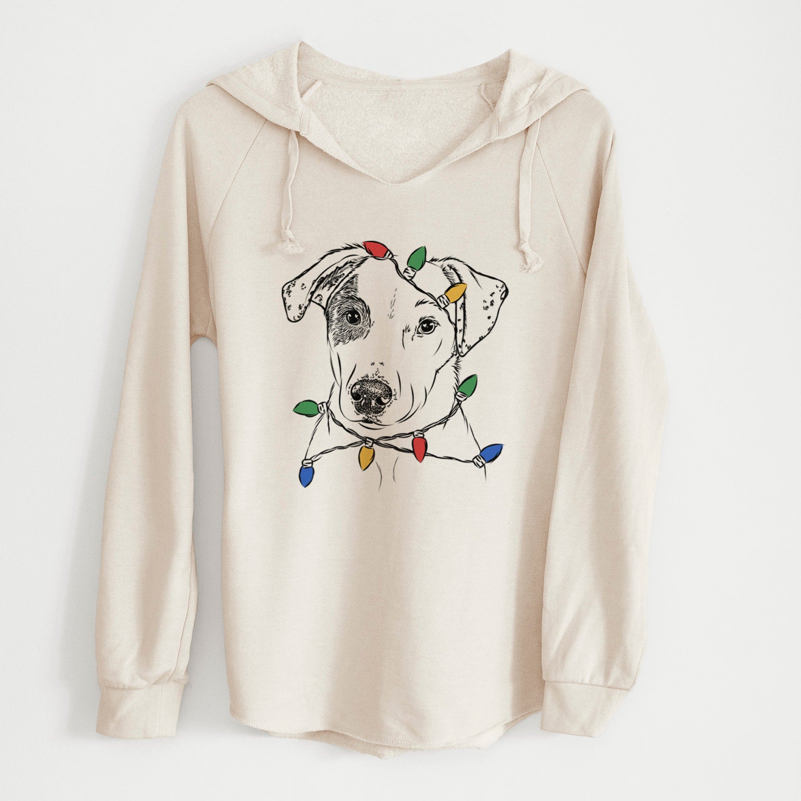 Christmas Lights P Pie the Mixed Breed - Cali Wave Hooded Sweatshirt