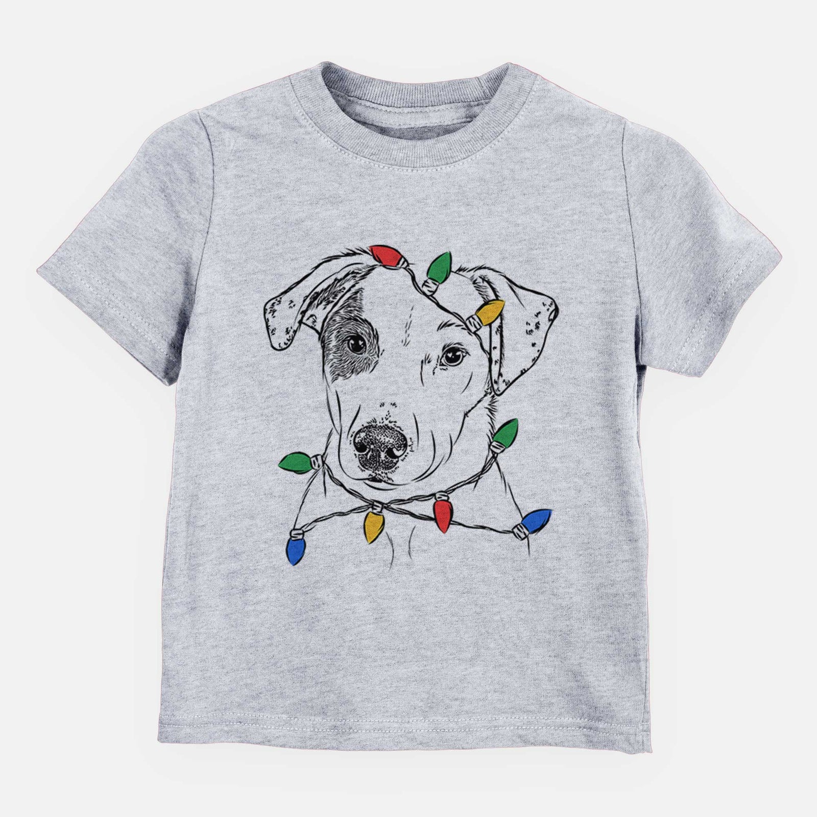 Christmas Lights P-Pie the Mixed Breed - Kids/Youth/Toddler Shirt