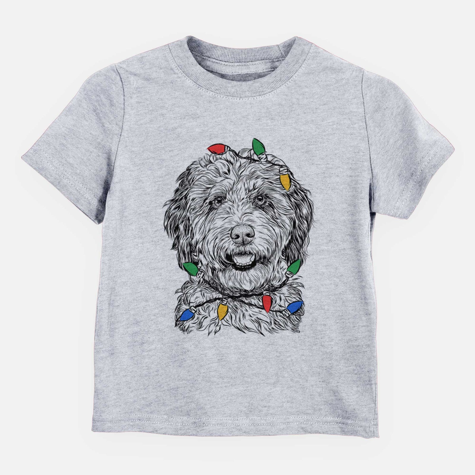 Christmas Lights Palmer the Aussiedoodle - Kids/Youth/Toddler Shirt