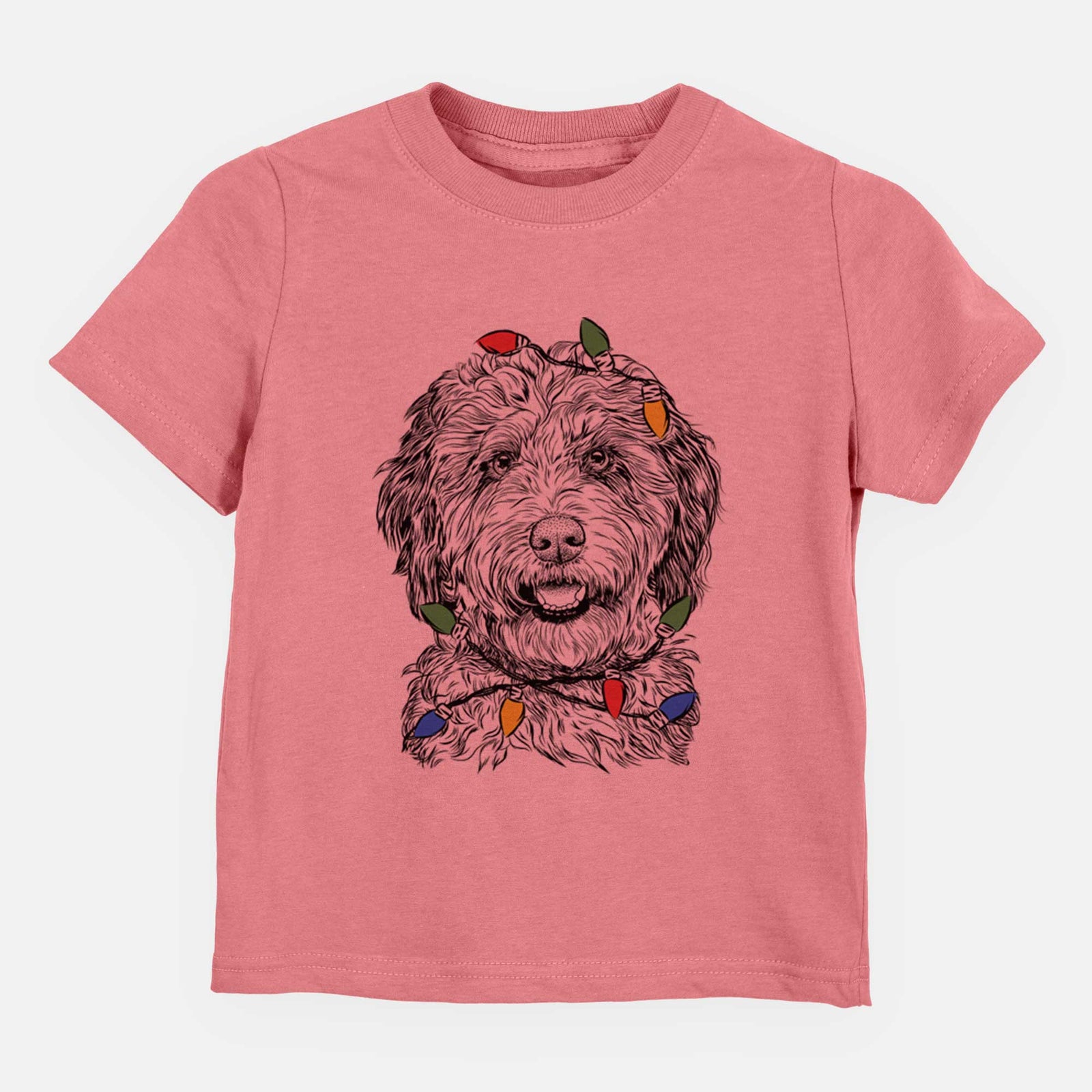 Christmas Lights Palmer the Aussiedoodle - Kids/Youth/Toddler Shirt