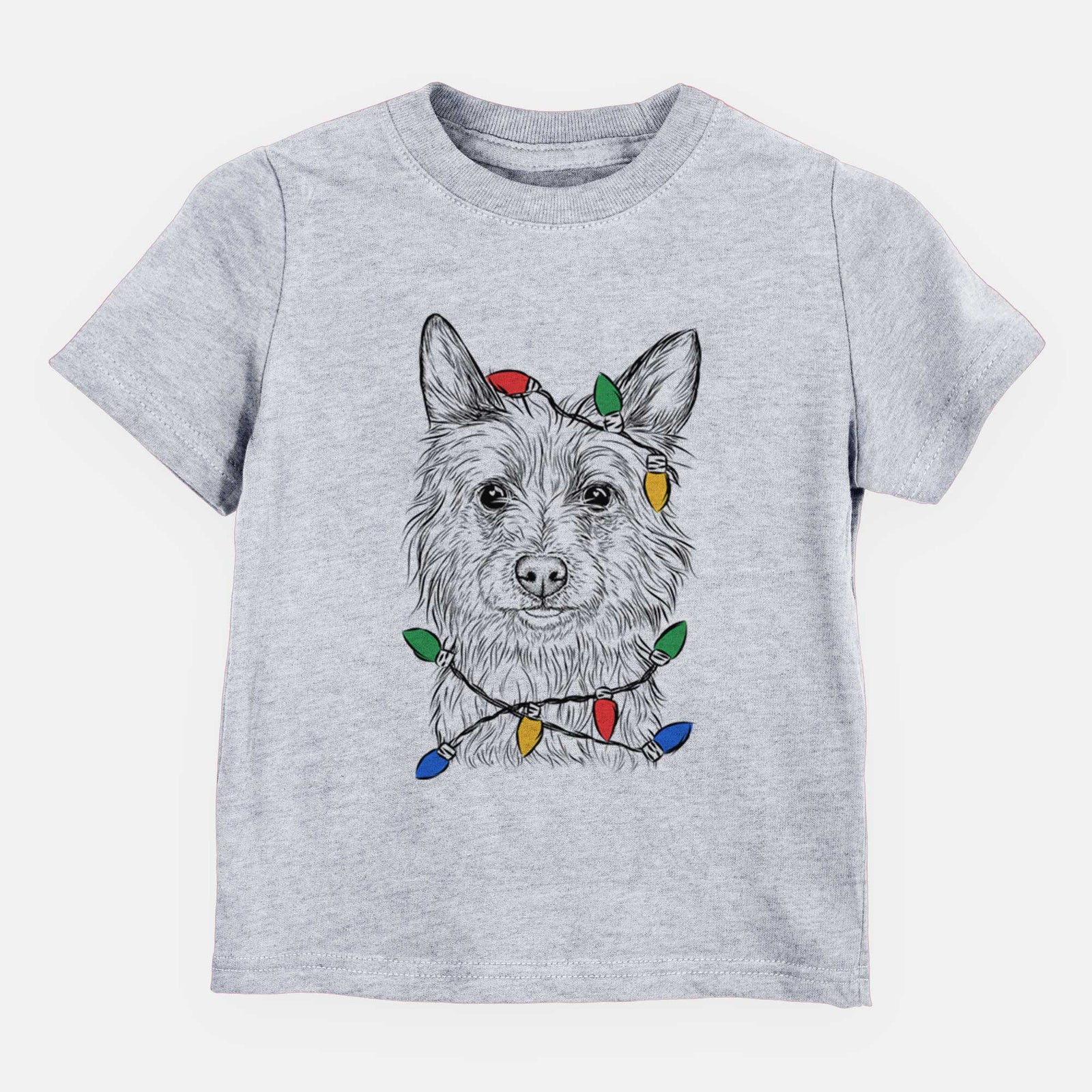 Christmas Lights Paulo the Portuguese Podengo - Kids/Youth/Toddler Shirt