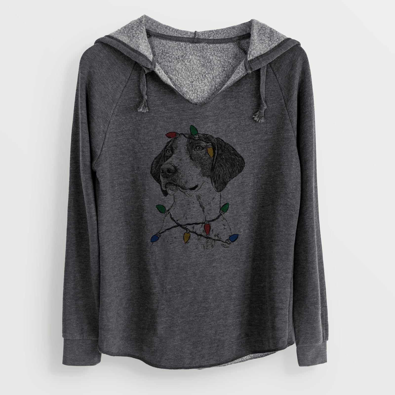 Christmas Lights Payton the Mixed Breed - Cali Wave Hooded Sweatshirt