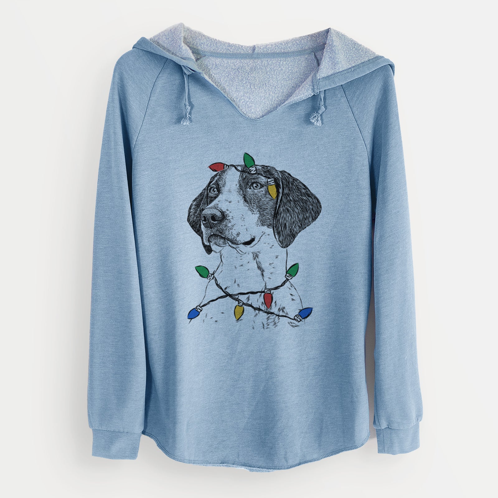 Christmas Lights Payton the Mixed Breed - Cali Wave Hooded Sweatshirt