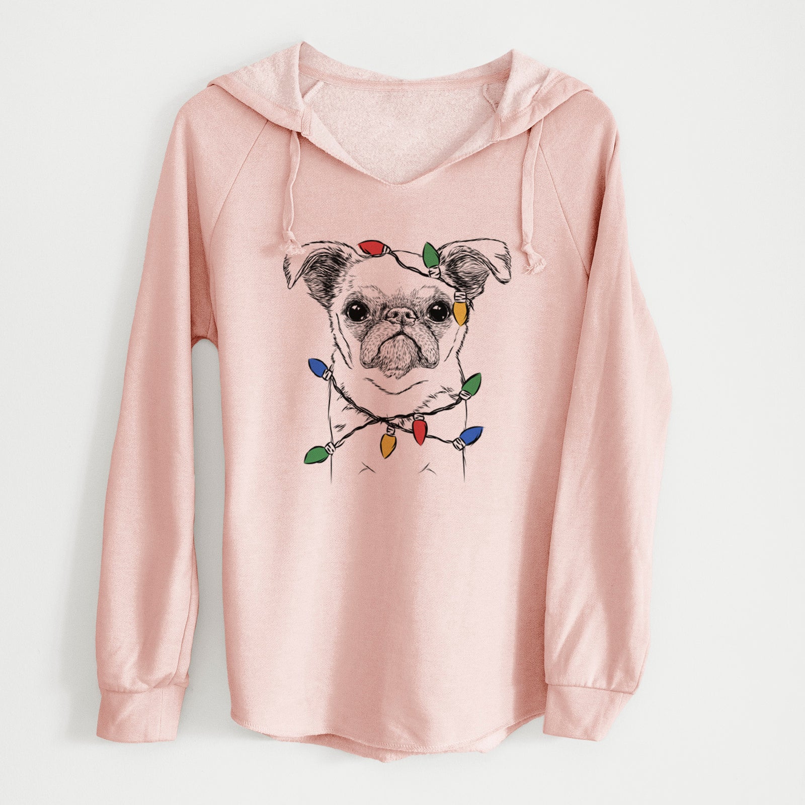 Christmas Lights Petit Penny the Brussels Griffon - Cali Wave Hooded Sweatshirt