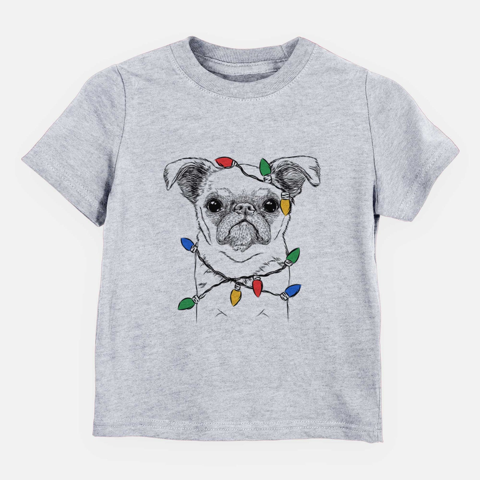 Christmas Lights Petit Penny the Brussels Griffon - Kids/Youth/Toddler Shirt