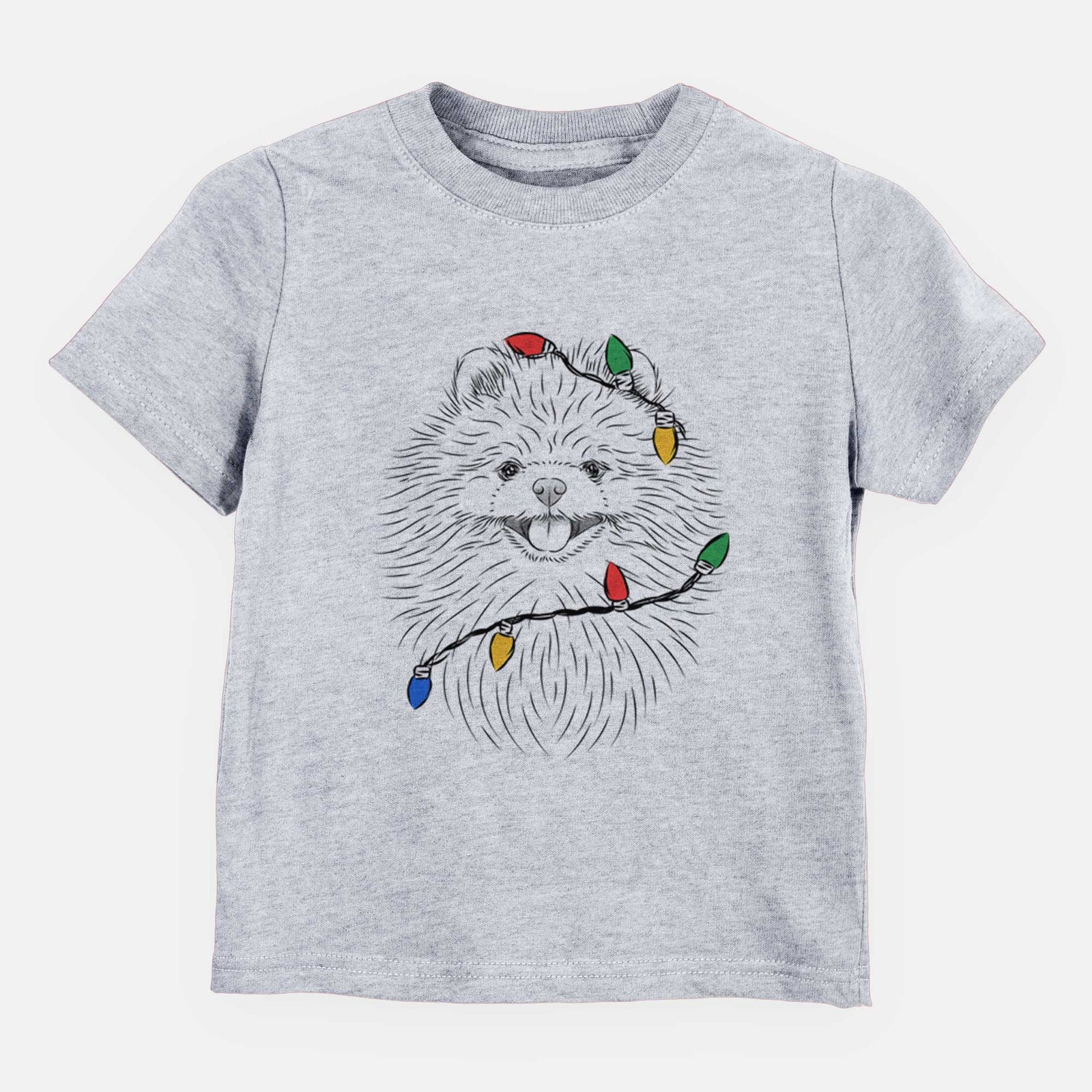 Christmas Lights Pirro the Pomeranian - Kids/Youth/Toddler Shirt