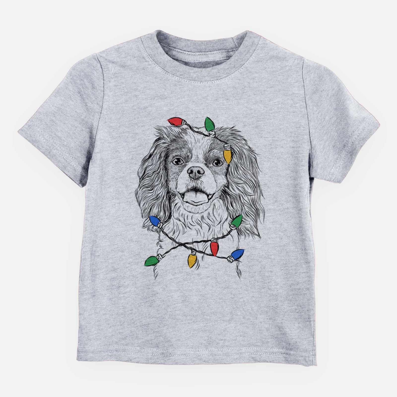 Christmas Lights Poppy the Cavalier King Charles Spaniel - Kids/Youth/Toddler Shirt