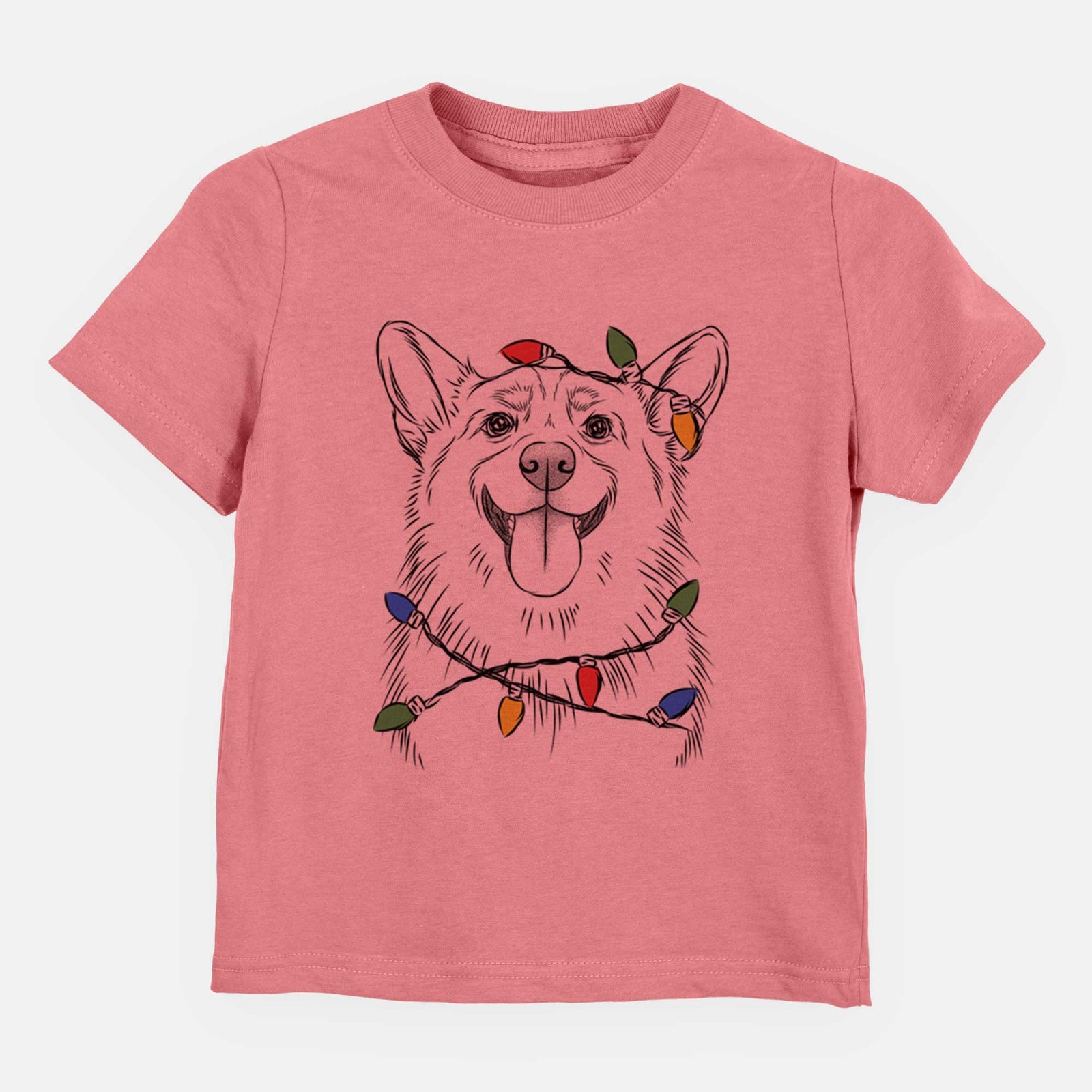 Christmas Lights Porter the Pembroke Welsh Corgi - Kids/Youth/Toddler Shirt