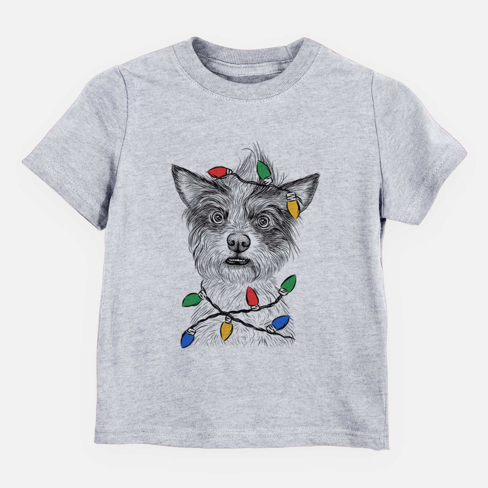 Christmas Lights Quigley the Mixed Breed - Kids/Youth/Toddler Shirt