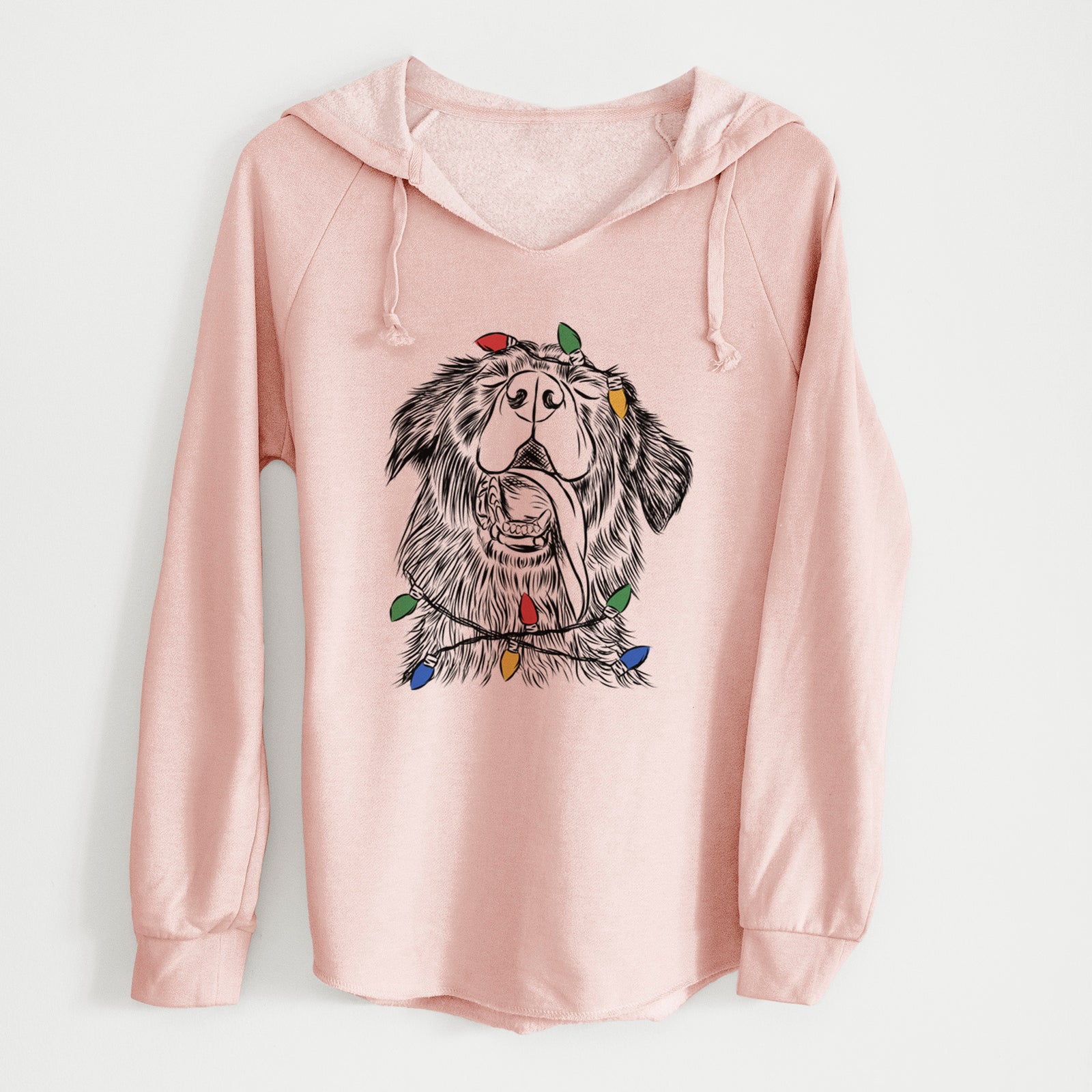 Christmas Lights Quint the Mixed Breed - Cali Wave Hooded Sweatshirt