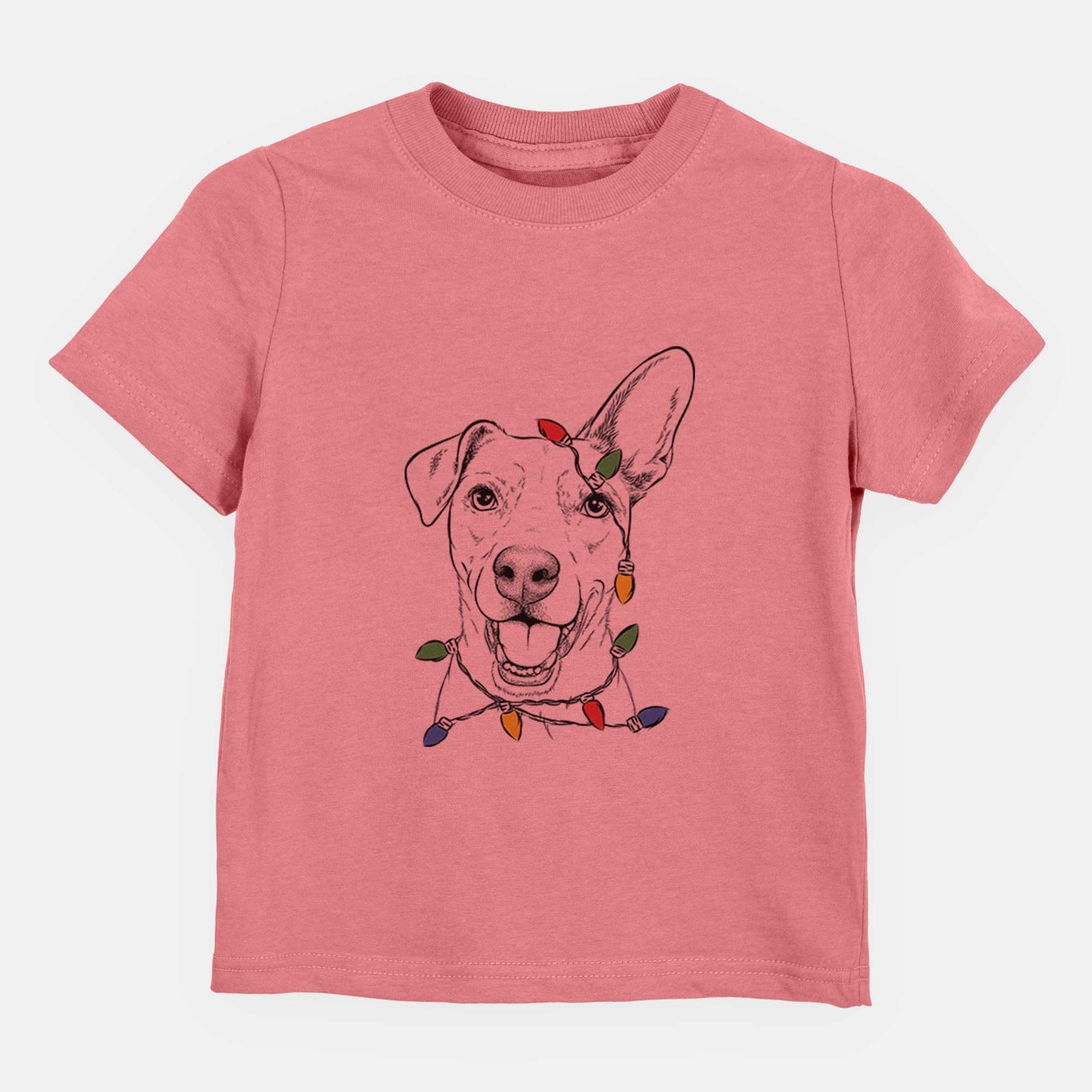 Christmas Lights Radar the Pitbull Mix - Kids/Youth/Toddler Shirt