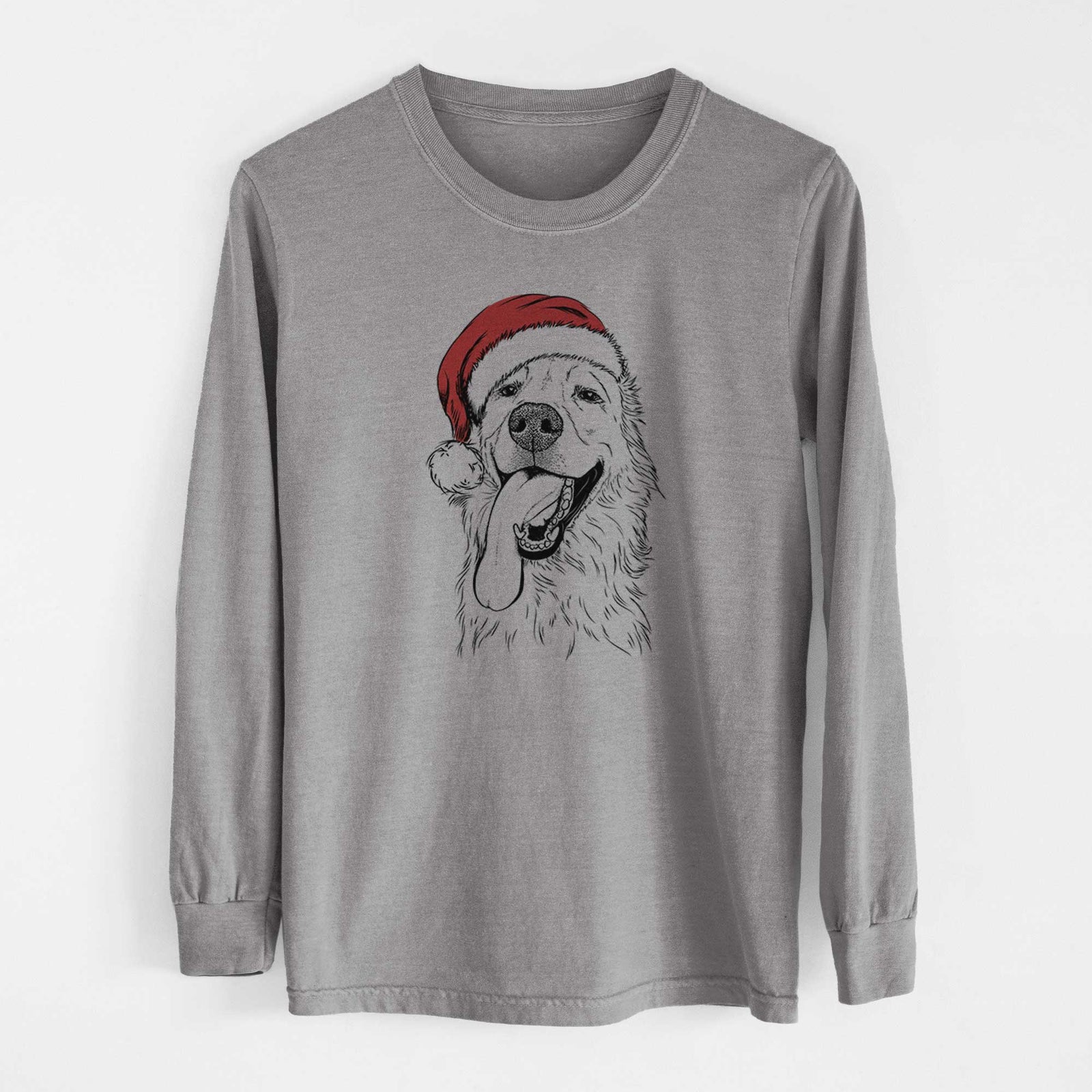 Christmas Lights Ranger the Mixed Breed - Heavyweight 100% Cotton Long Sleeve