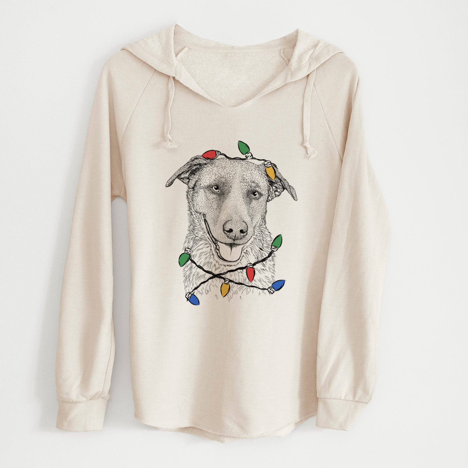 Christmas Lights Reef the Mixed Breed - Cali Wave Hooded Sweatshirt
