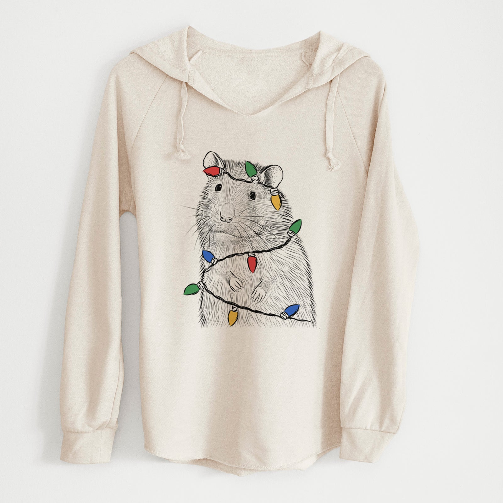 Christmas Lights Rizzo the Rat - Cali Wave Hooded Sweatshirt