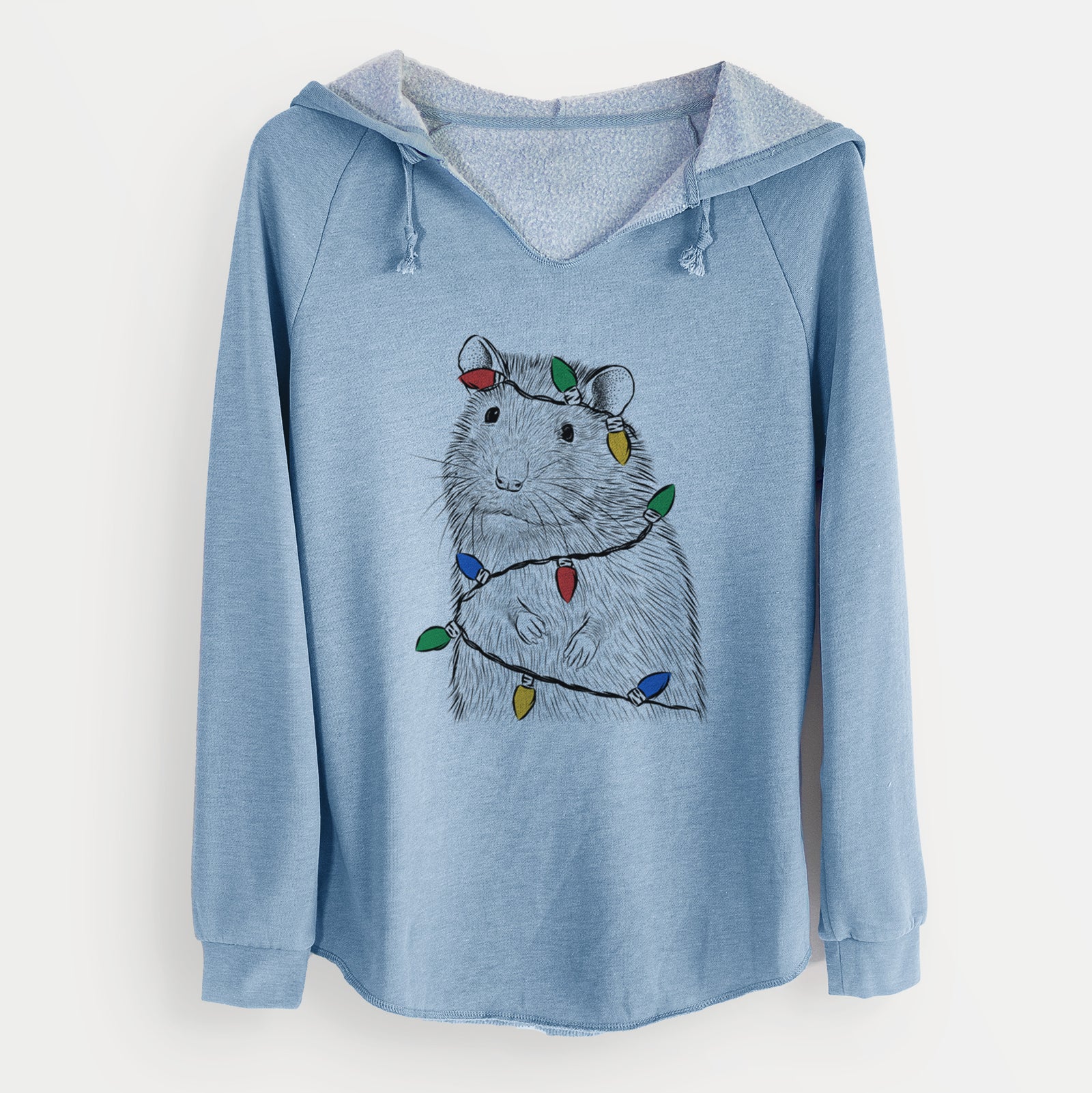 Christmas Lights Rizzo the Rat - Cali Wave Hooded Sweatshirt