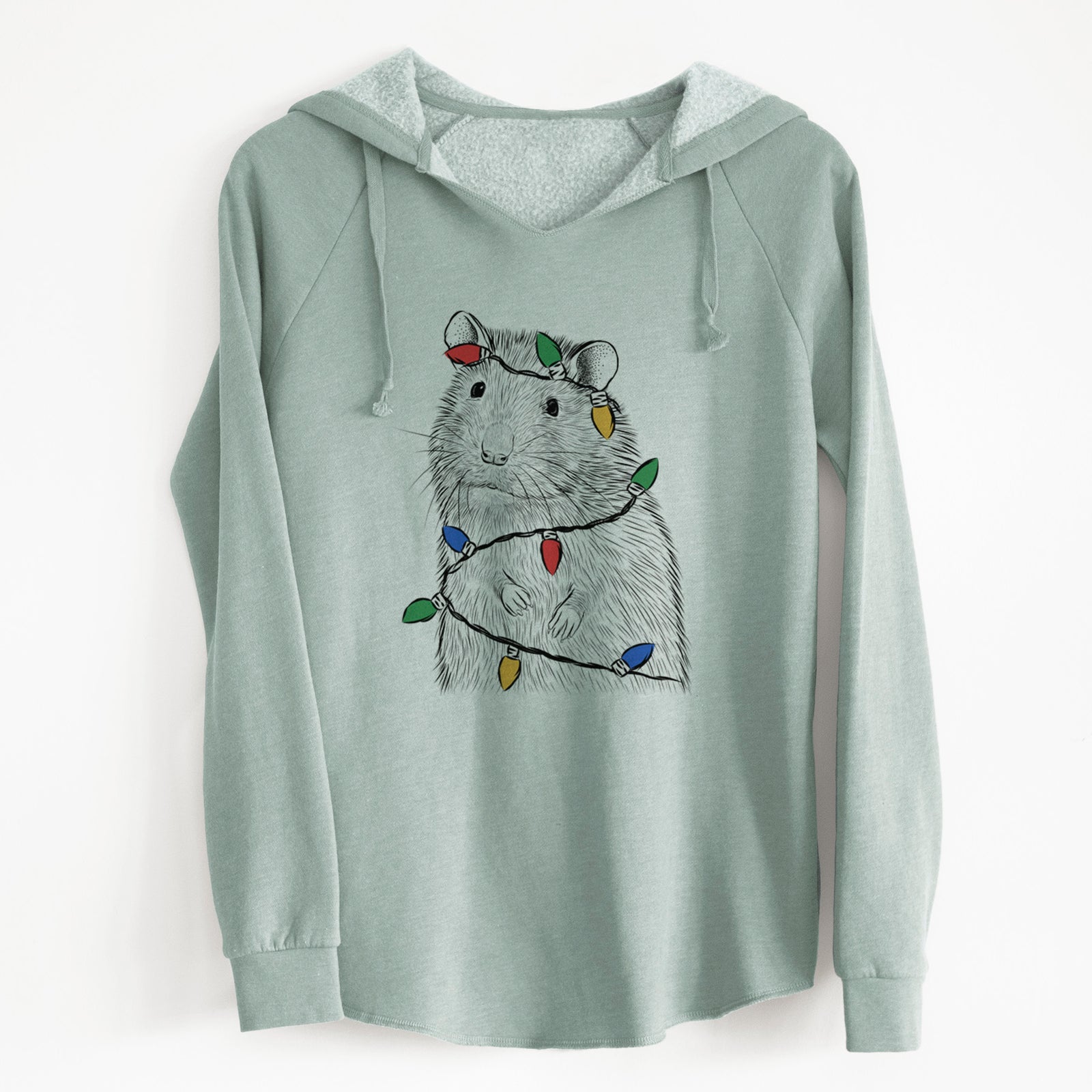 Christmas Lights Rizzo the Rat - Cali Wave Hooded Sweatshirt