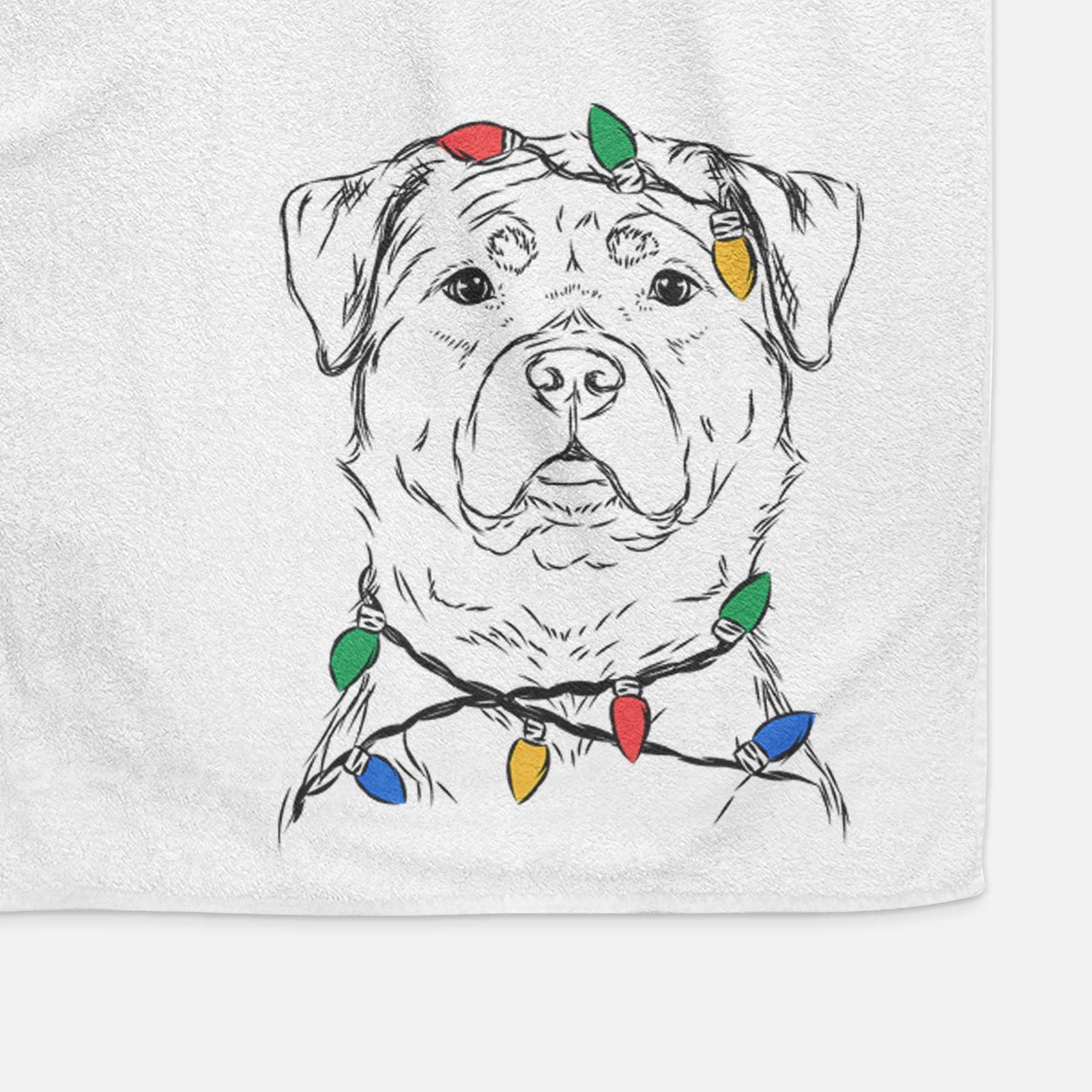 Rocky the Rottweiler Decorative Hand Towel