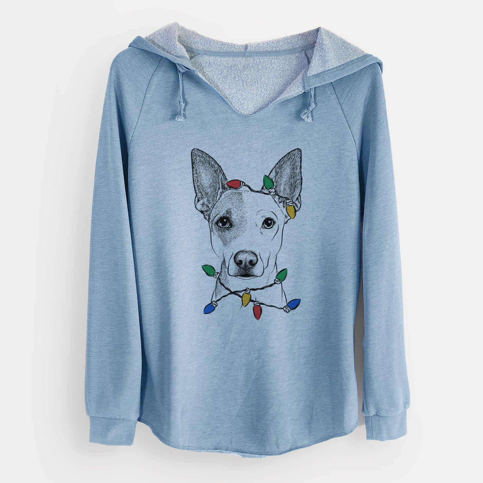 Christmas Lights Roo the Mixed Breed - Cali Wave Hooded Sweatshirt