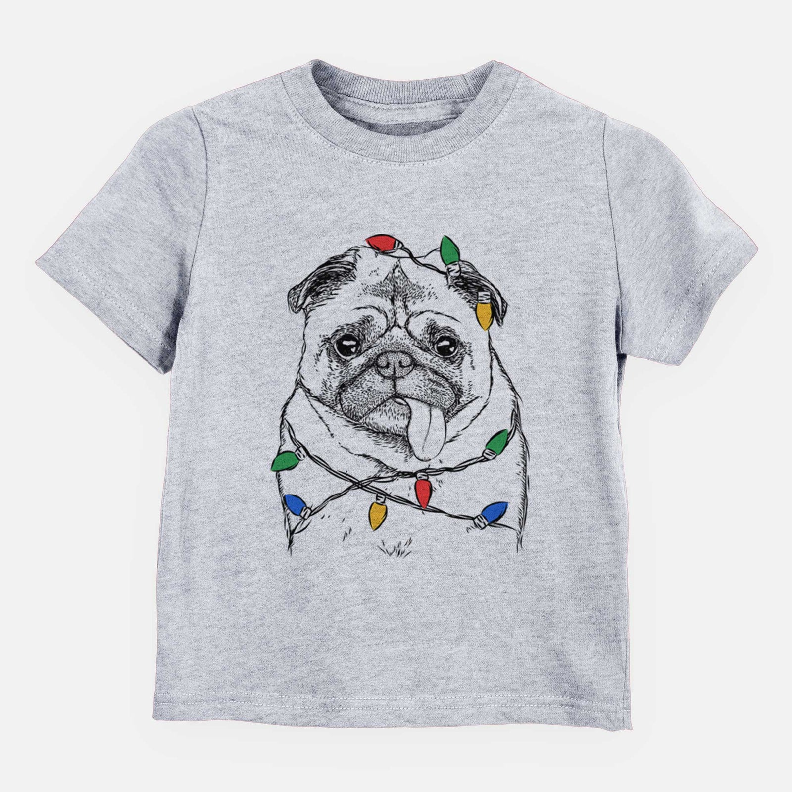 Christmas Lights Rosie the Pug - Kids/Youth/Toddler Shirt